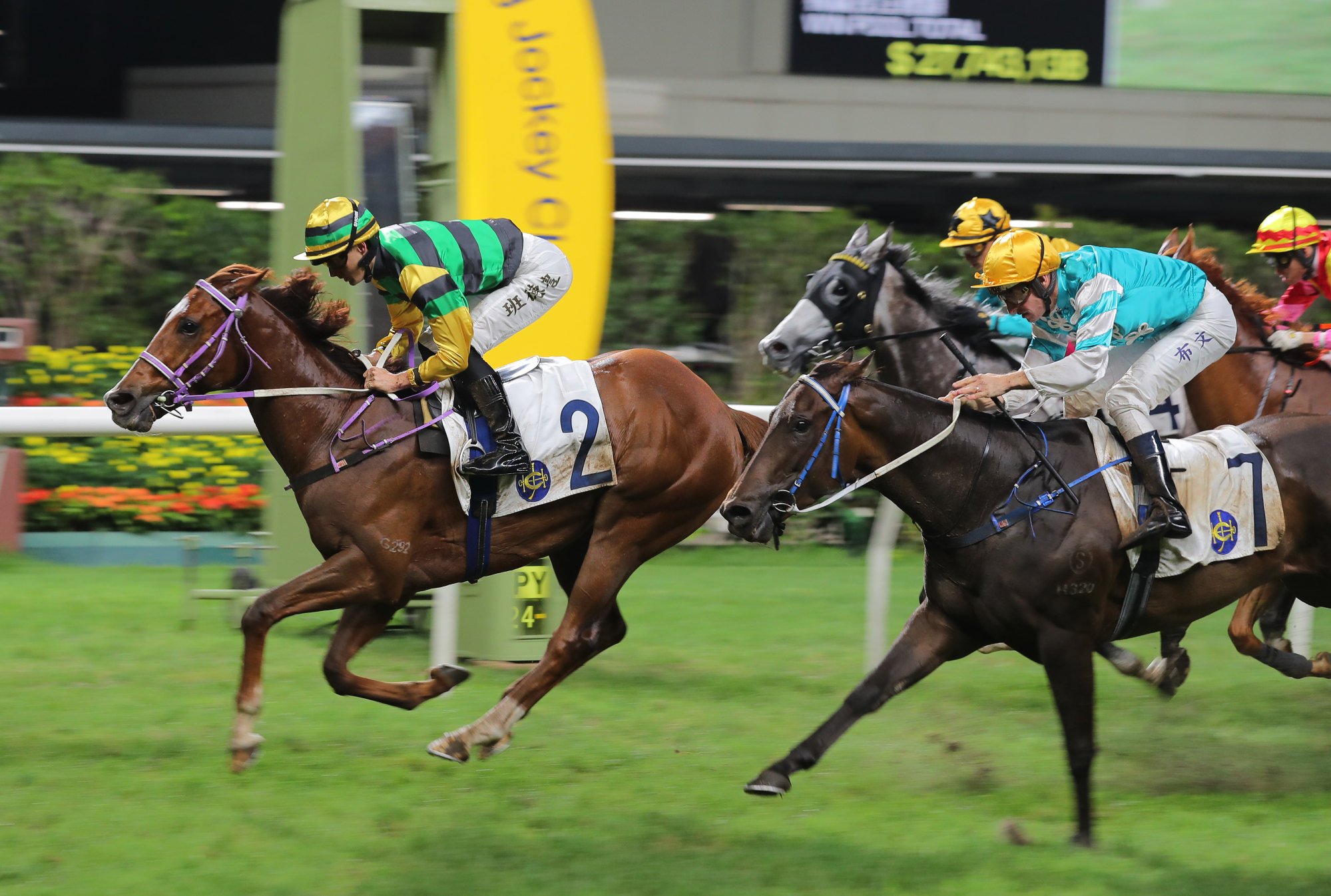 Harry Bentley guides Our Lucky Glory to back-to-back victories.