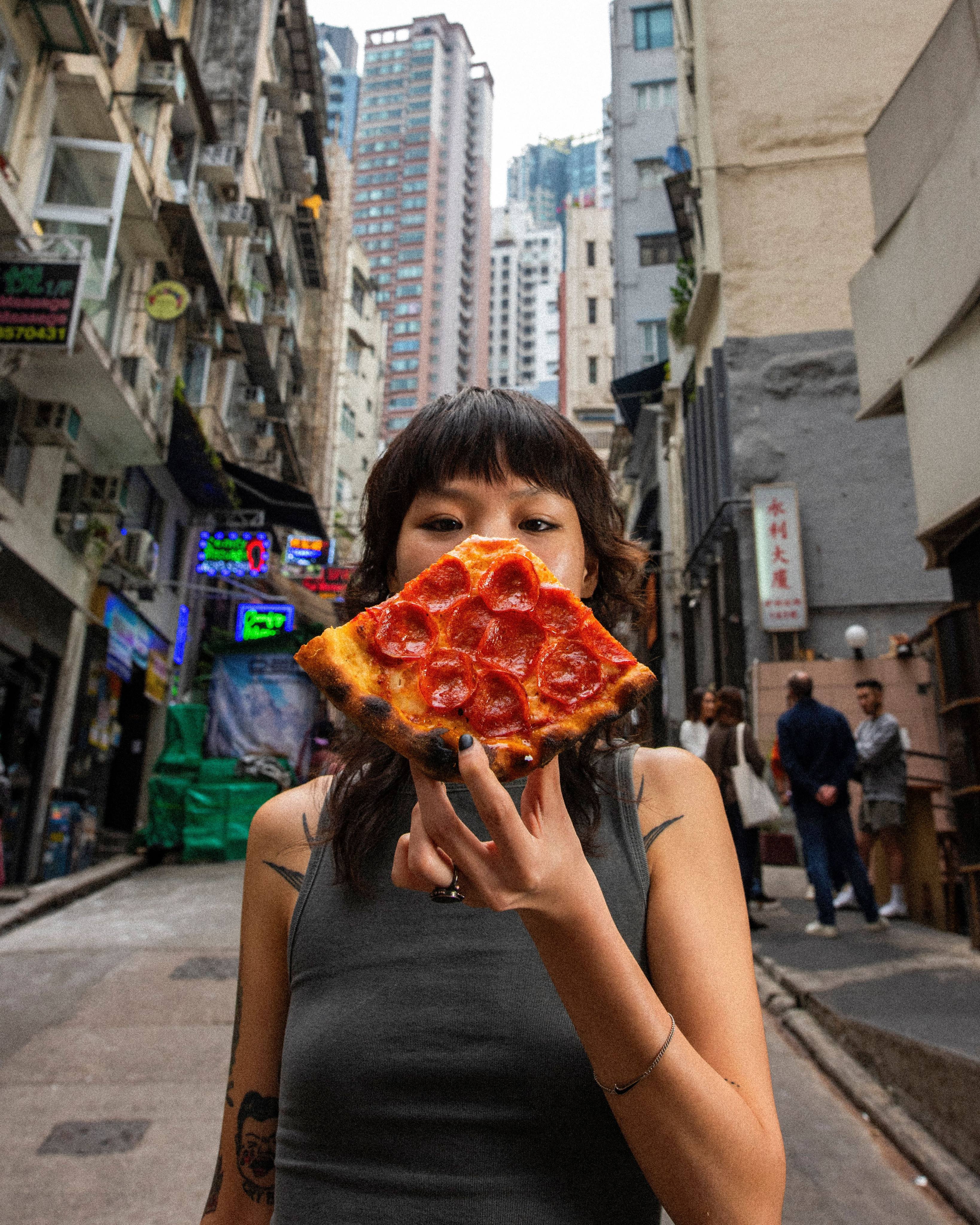 A slice of pie from Sonny’s Pizza, newly opened in SoHo, Hong Kong, which sells takeaway-only New York-style pizza made with a special dough. Photo: Sonny’s Pizza