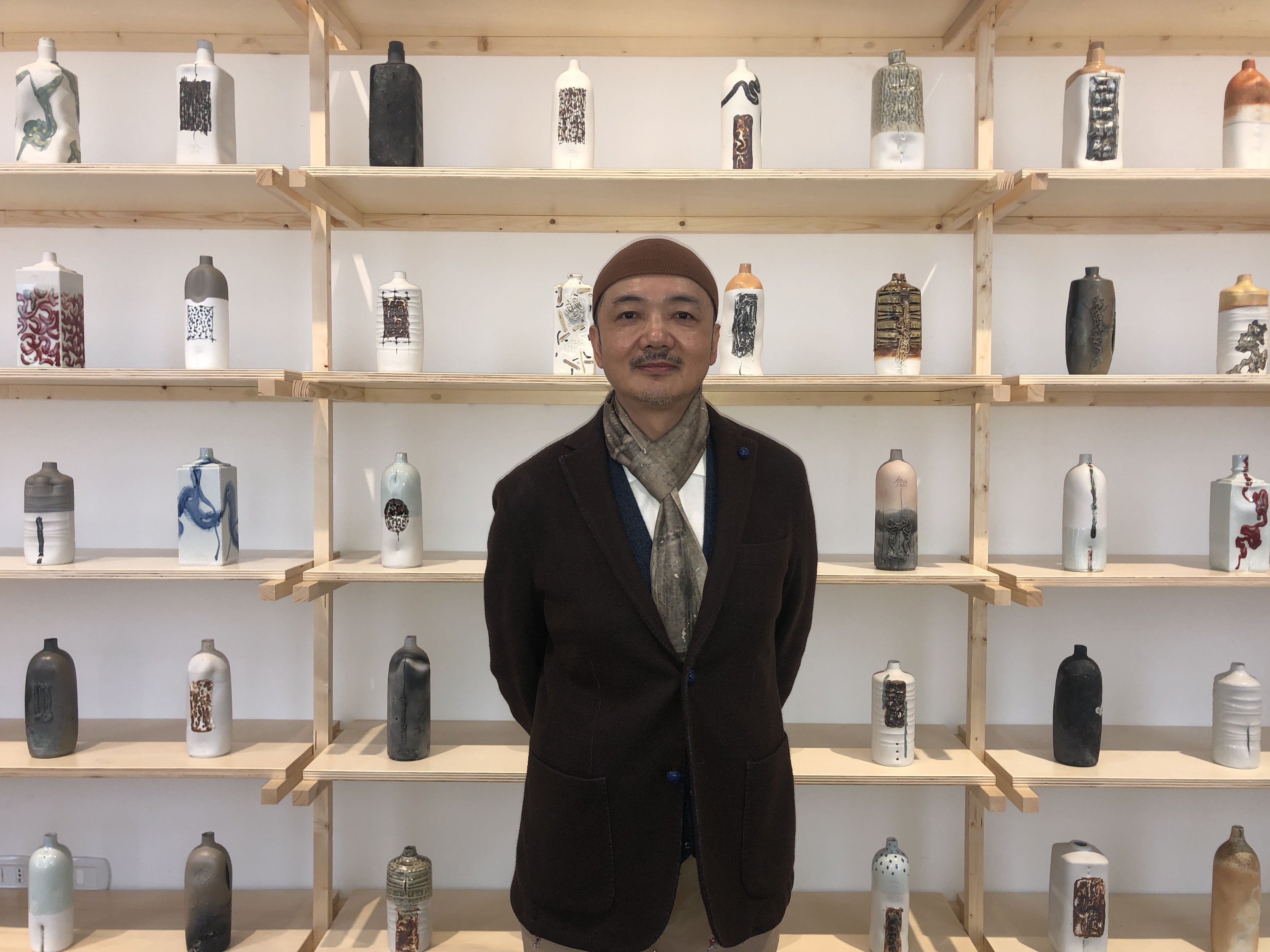 Bai Ming at a retrospective of his career at the National Gallery of Modern and Contemporary Art in Rome, Italy. Photo: Enid Tsui