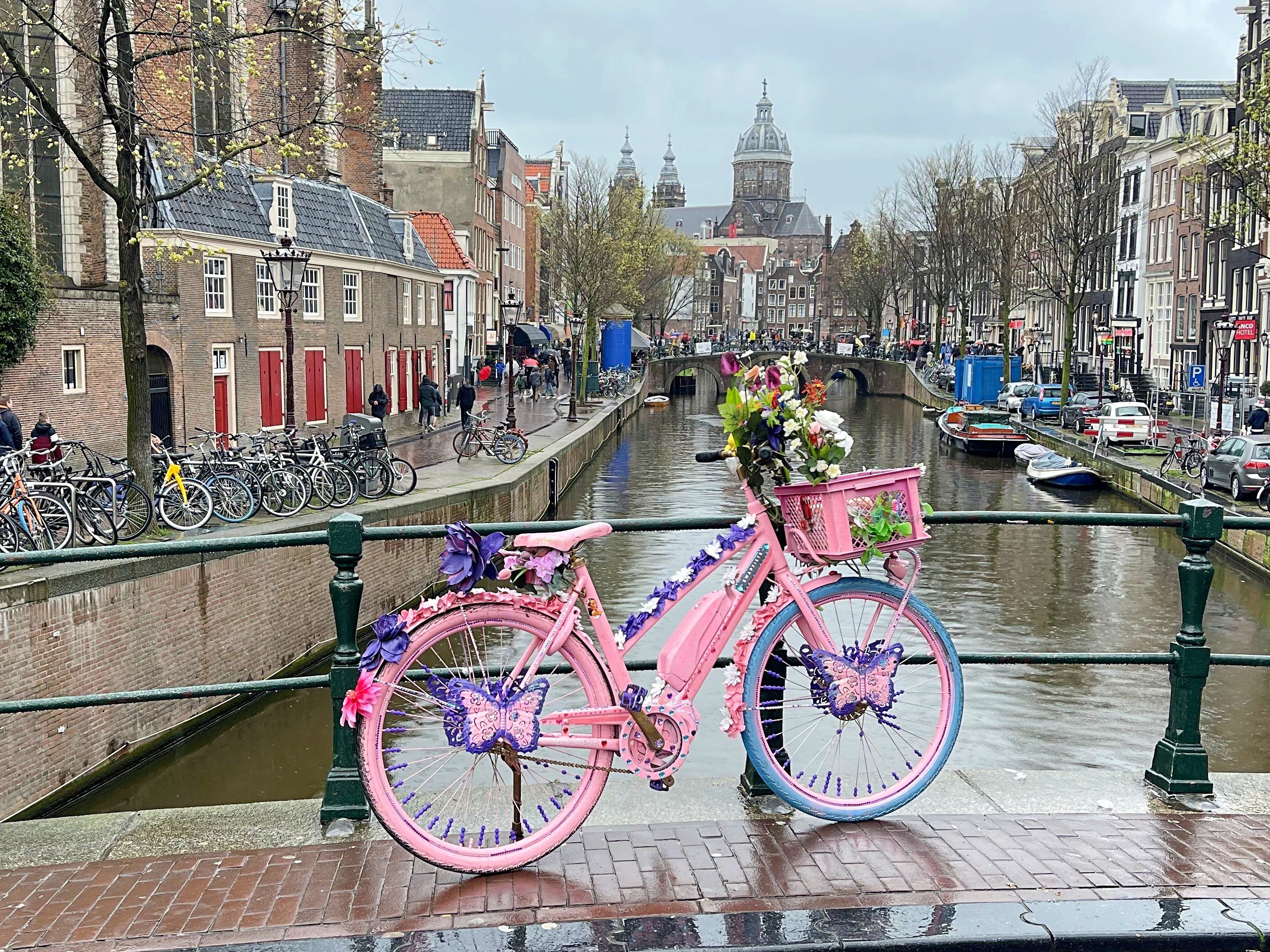 Apart from Amsterdam’s canals, red-light district and museums, visitors to the Dutch capital can also look for other icons of the city, such as colourful flower bikes (above), historic gable stones and mini-libraries. Photo: Anne Pinto-Rodrigues