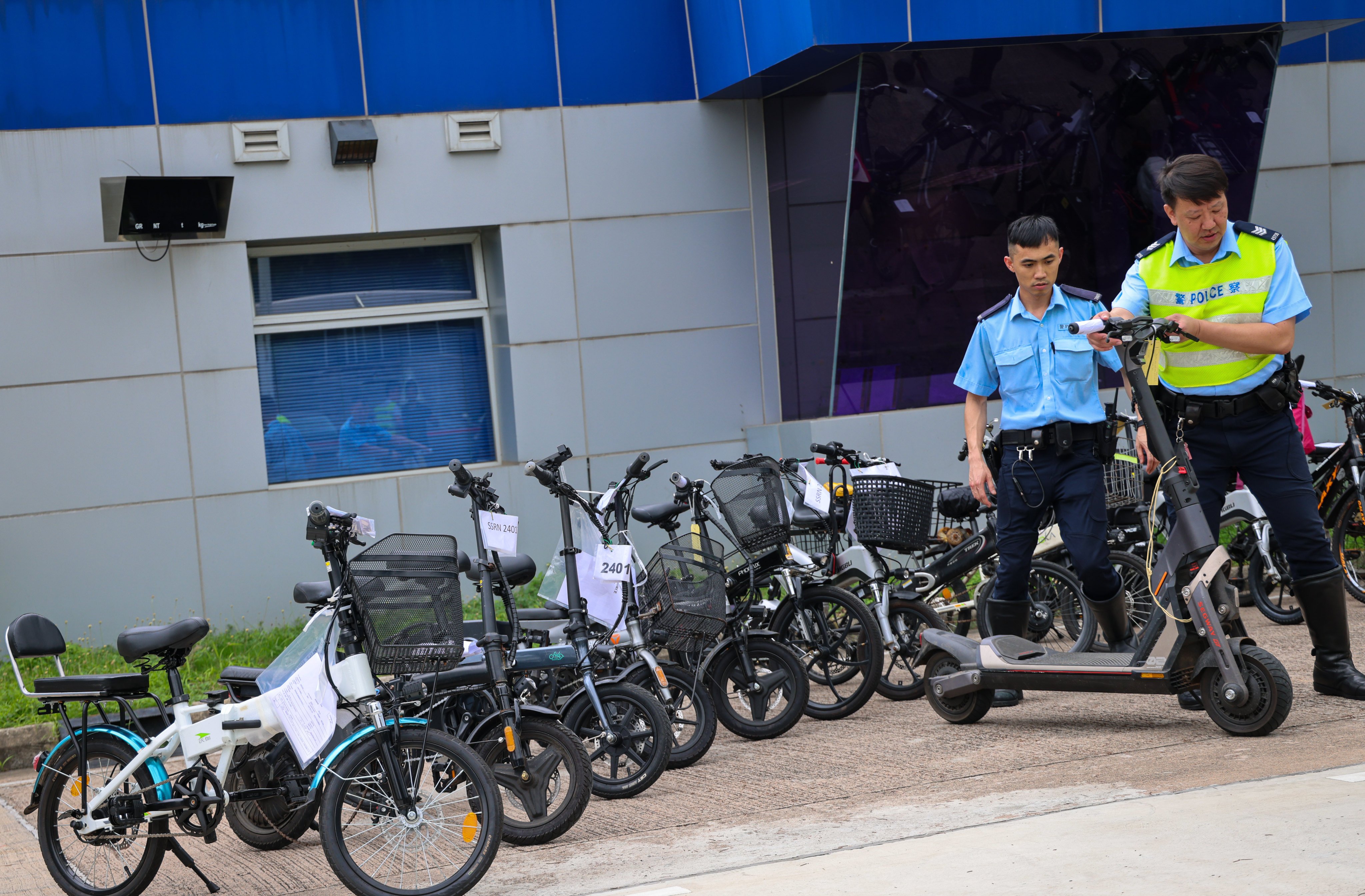 Police have arrested 34 people over the illegal use of electric mobility devices. Photo: Jelly Tse