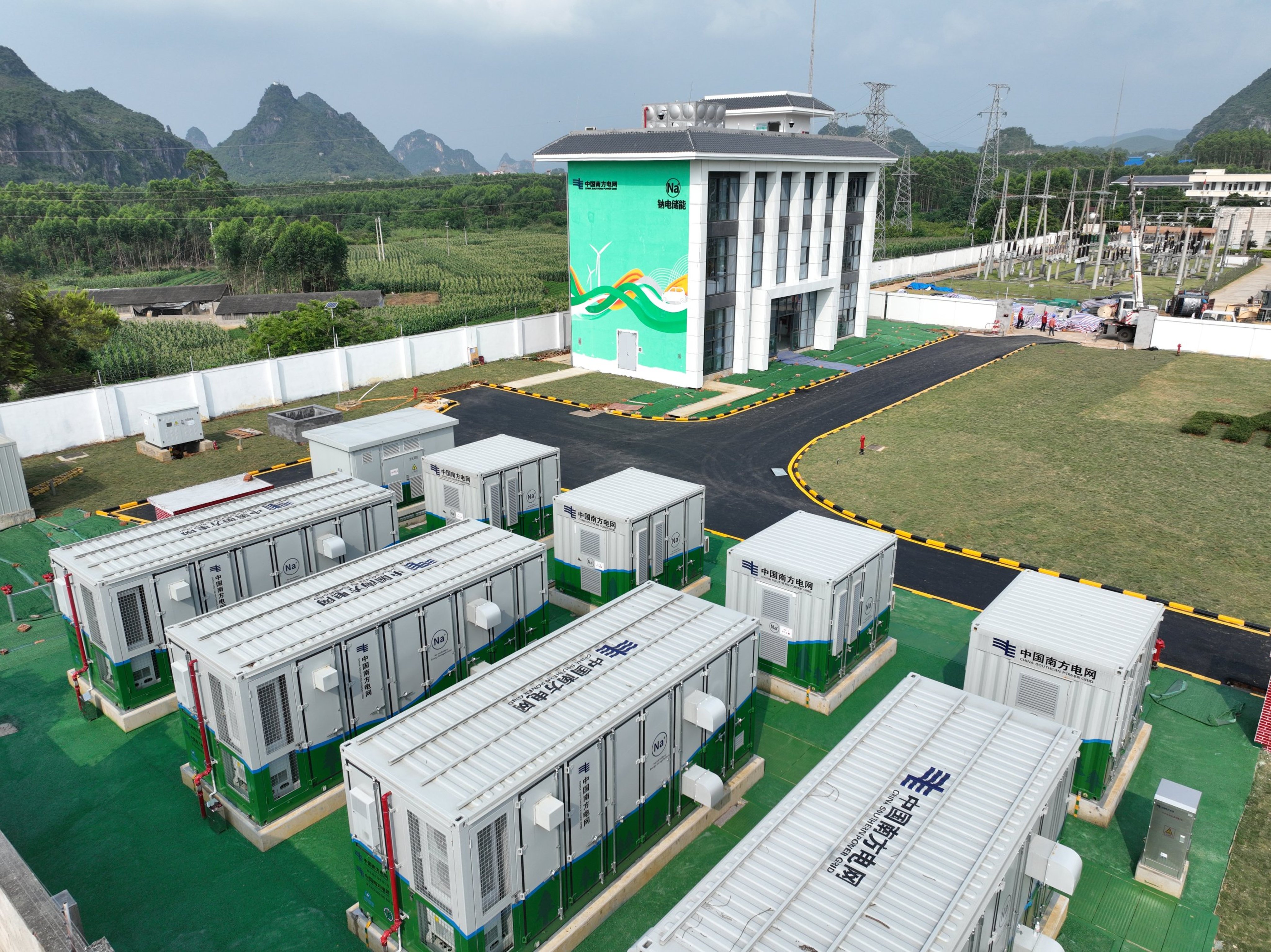 China’s first large-scale sodium-ion battery energy storage station has officially commenced operations in Nanning, Guangxi autonomous region. Photo: Handout