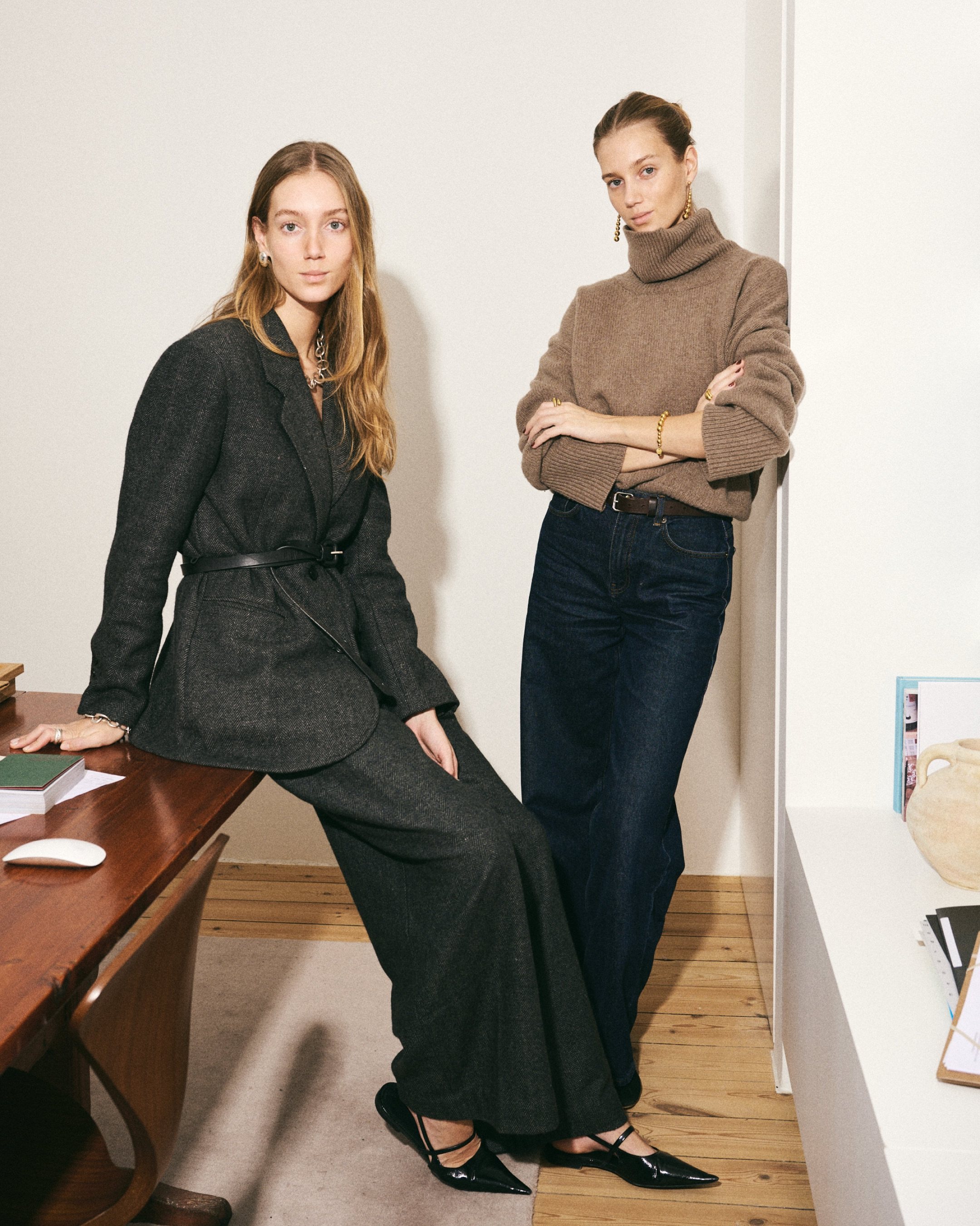Amalie and Cecilie Moosgaard, the Danish twins who launched Lié Studio. Photo: Lié Studio