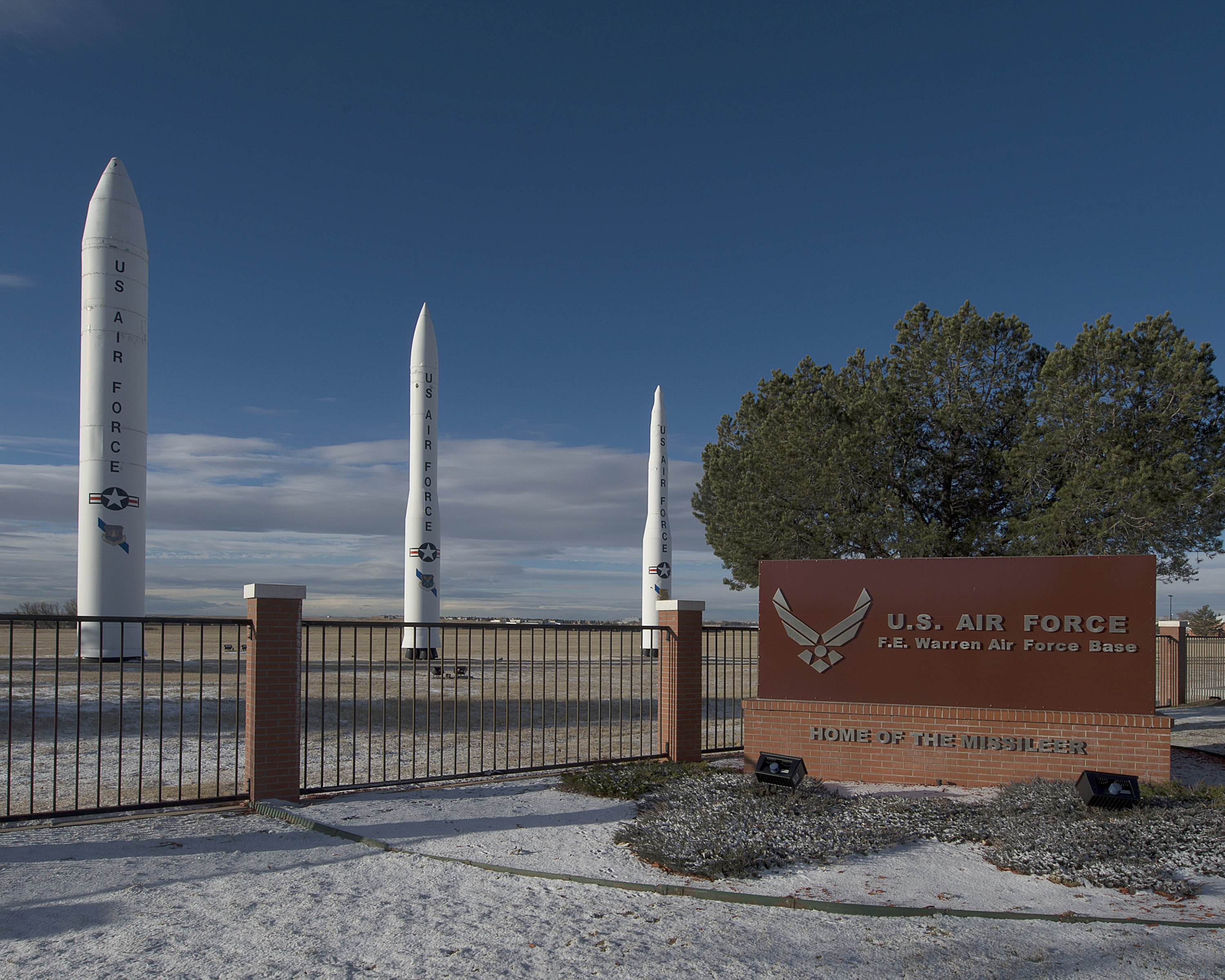 The Wyoming base is home to part of the US arsenal of intercontinental ballistic missiles. Photo: F.E. Warren Air Force Base