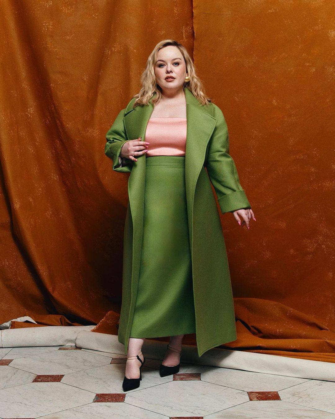 Nicola Coughlan at the Emilia Wickstead show at London Fashion Week in September 2023. Photo: @nicolacoughlan/Instagram
