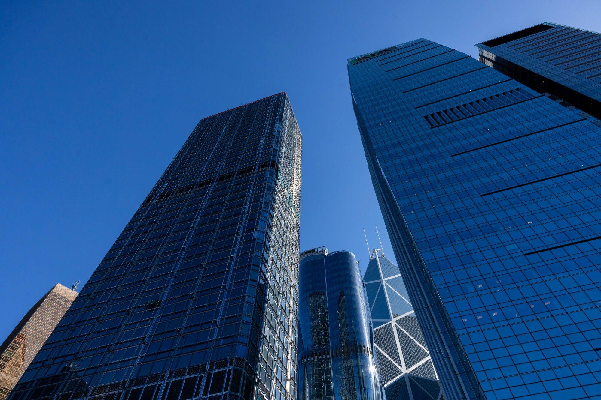 The office market in Hong Kong has experienced one of its longest streaks of double-digit vacancy rates, as tenants give up space and new buildings bolster supply. Photo: Bloomberg