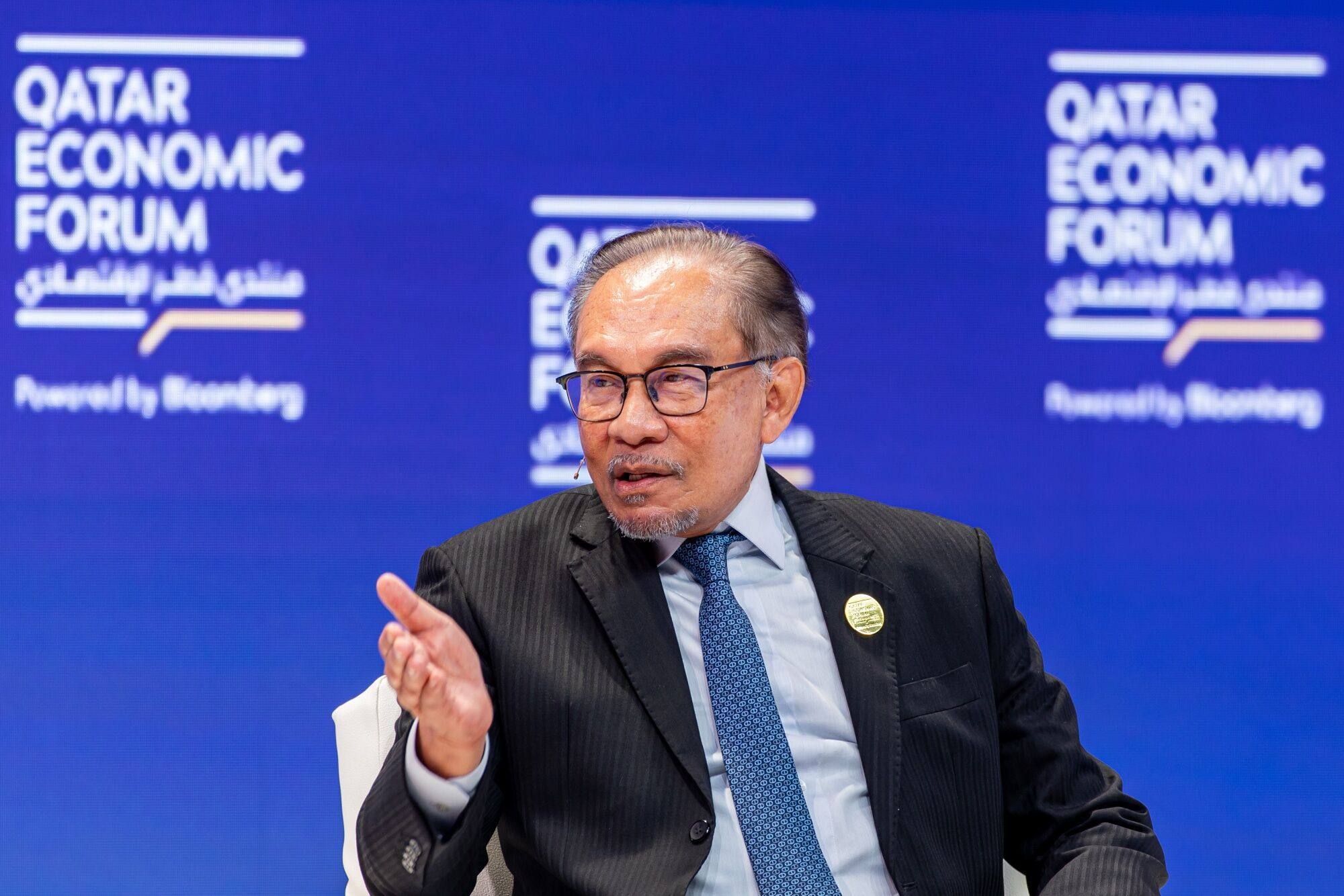 Malaysia’s Prime Minister Anwar Ibrahim says he is in no rush to cut fuel subsidies in the country. Photo: Bloomberg