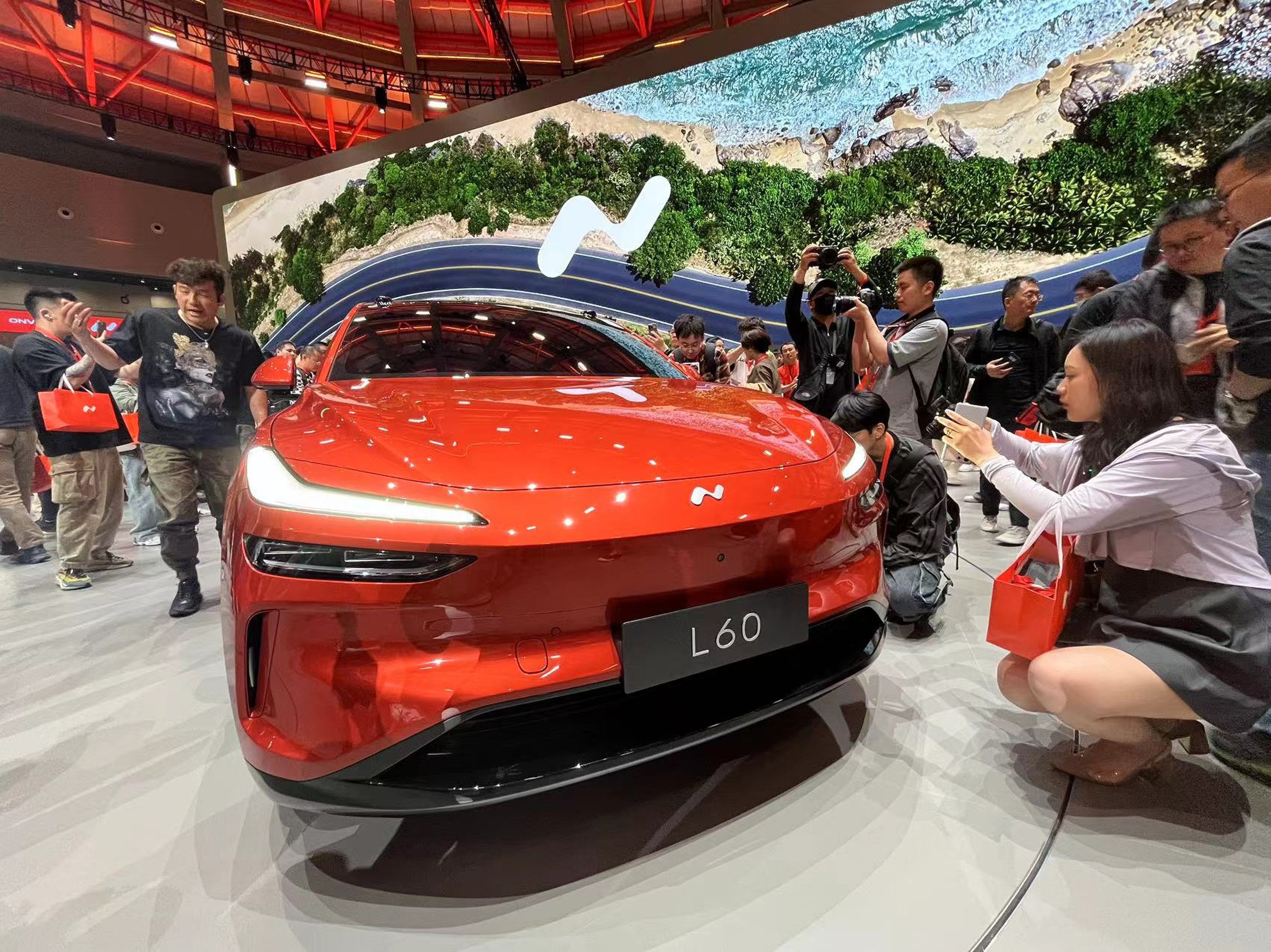 Nio unveiled the Onvo L60 SUV in Shanghai on Wednesday. Photo: Daniel Ren