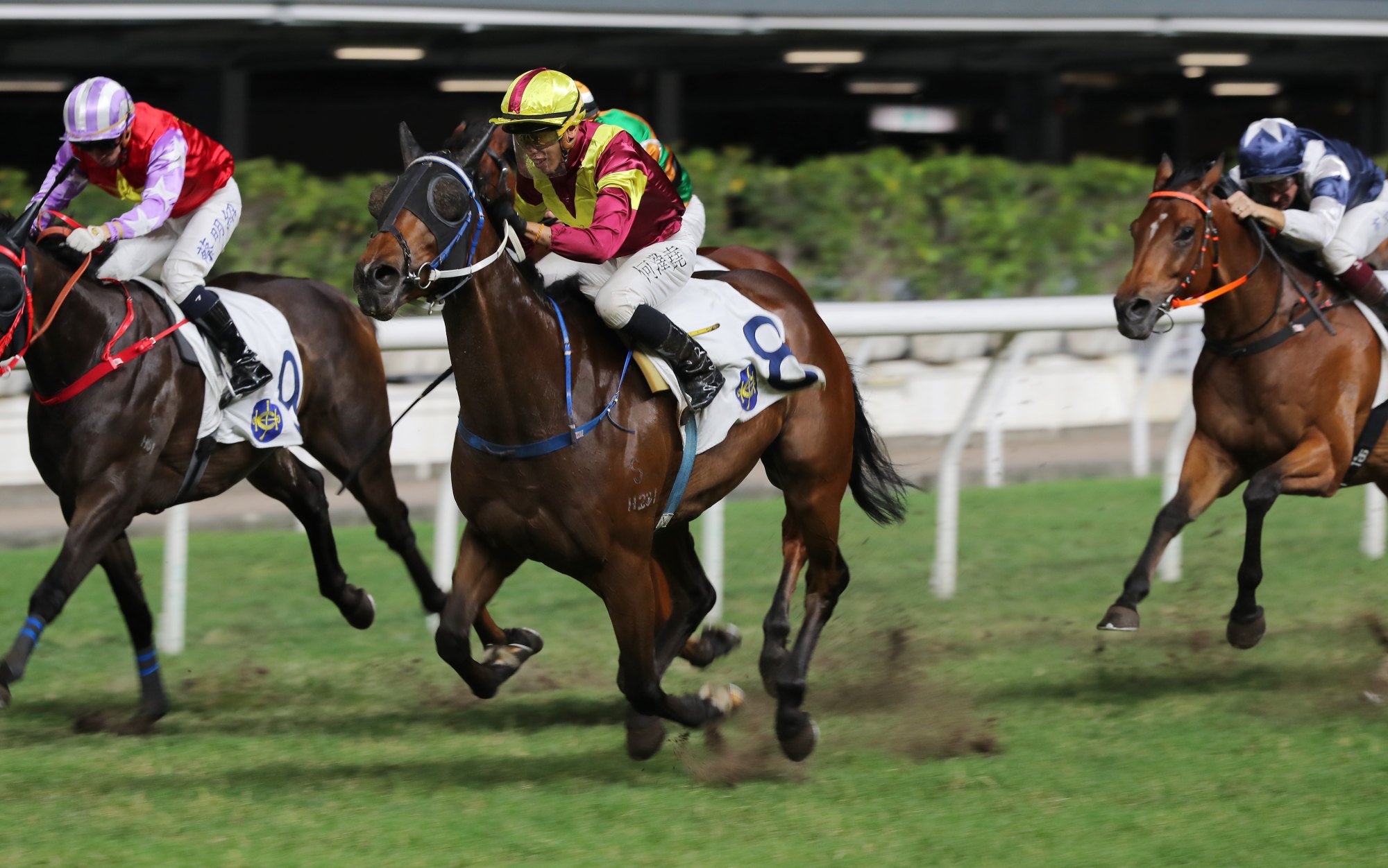 Camino storms home to win under Vincent Ho. Camino storms home to win under Vincent Ho.
