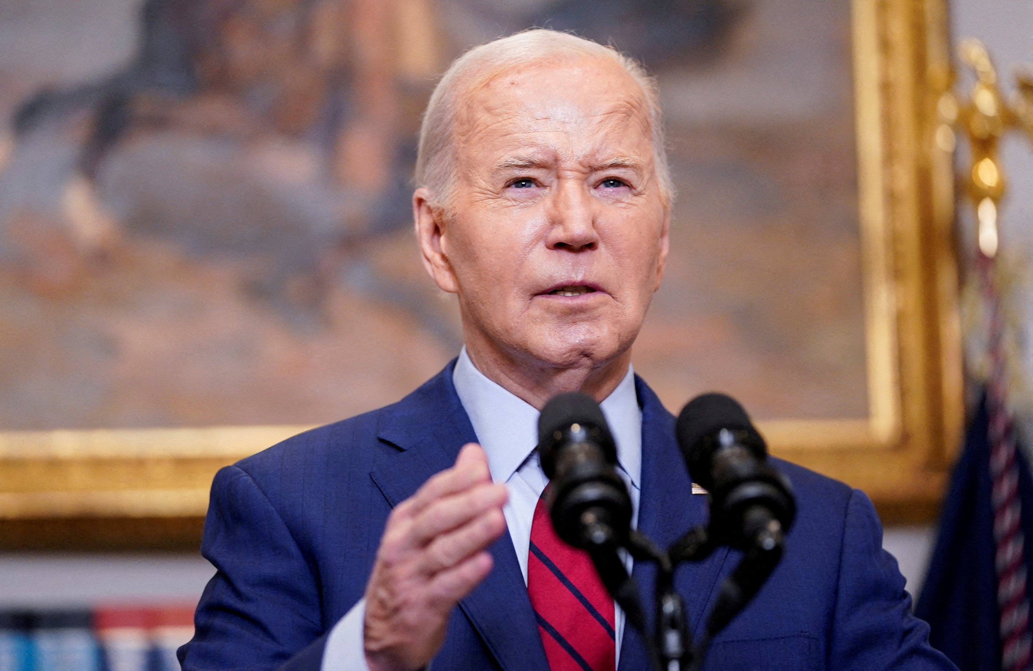 US President Joe Biden used his executive privilege to block the release of an interview he had with special counsel Robert Hur. Photo: Reuters