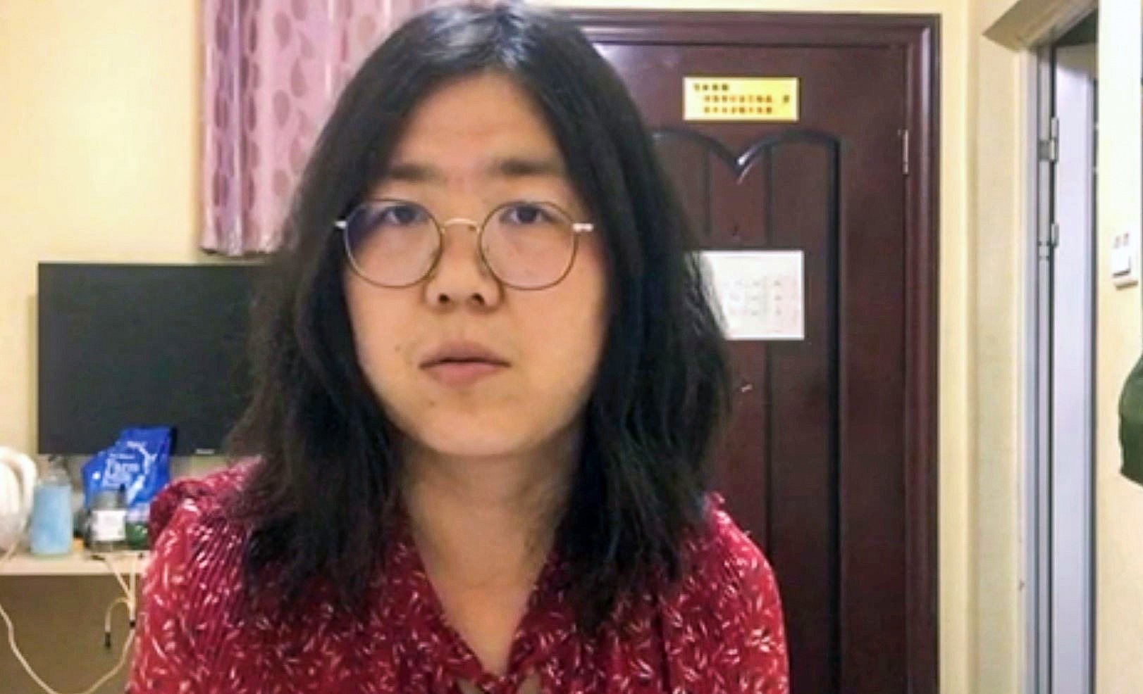 Chinese citizen journalist Zhang Zhan was charged with “picking quarrels and provoking trouble” and sentenced to four years in prison. Photo: Handout