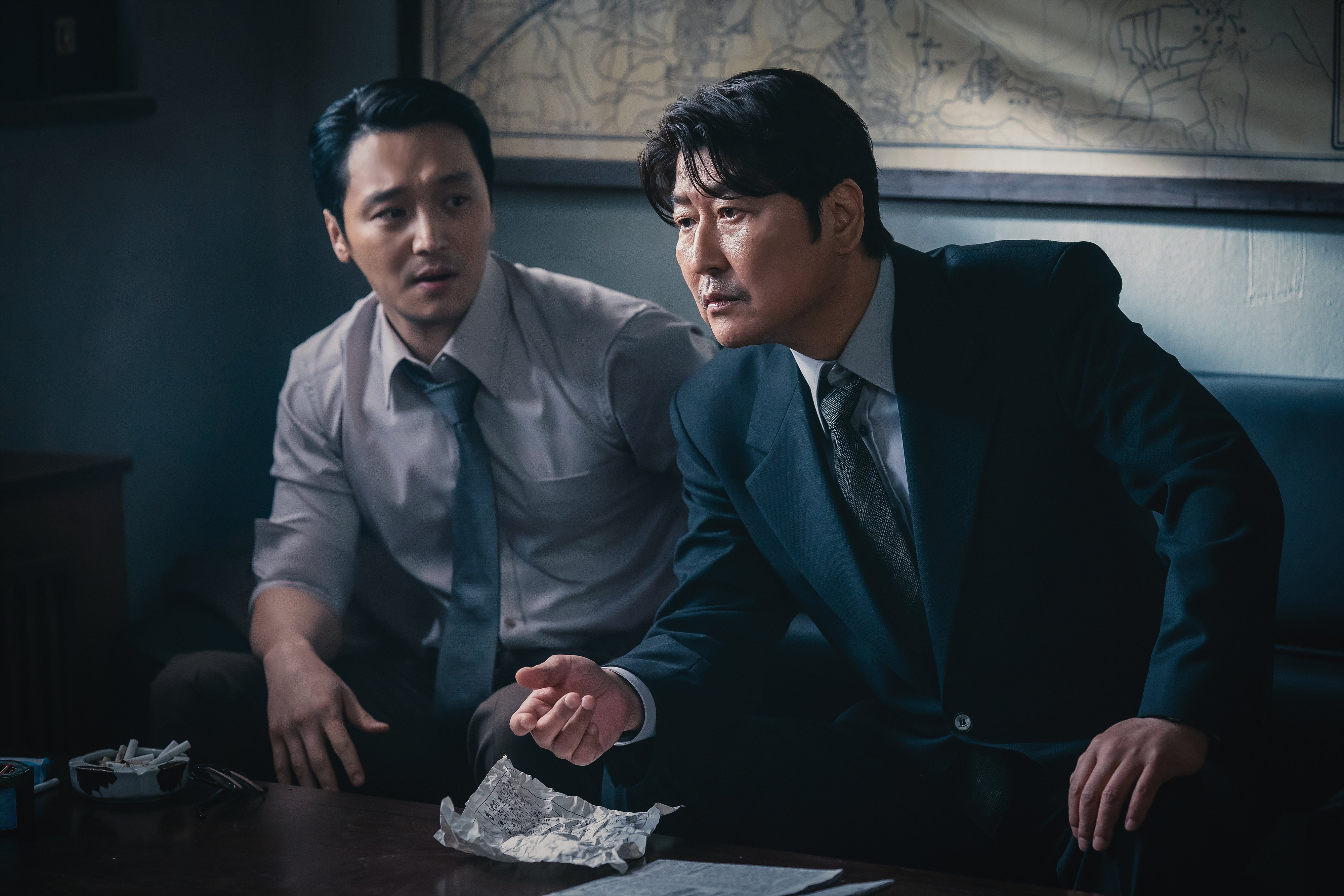 Byun Yo-han (left) and Song Kang-ho in a still from Uncle Samsik. Photo: Disney+