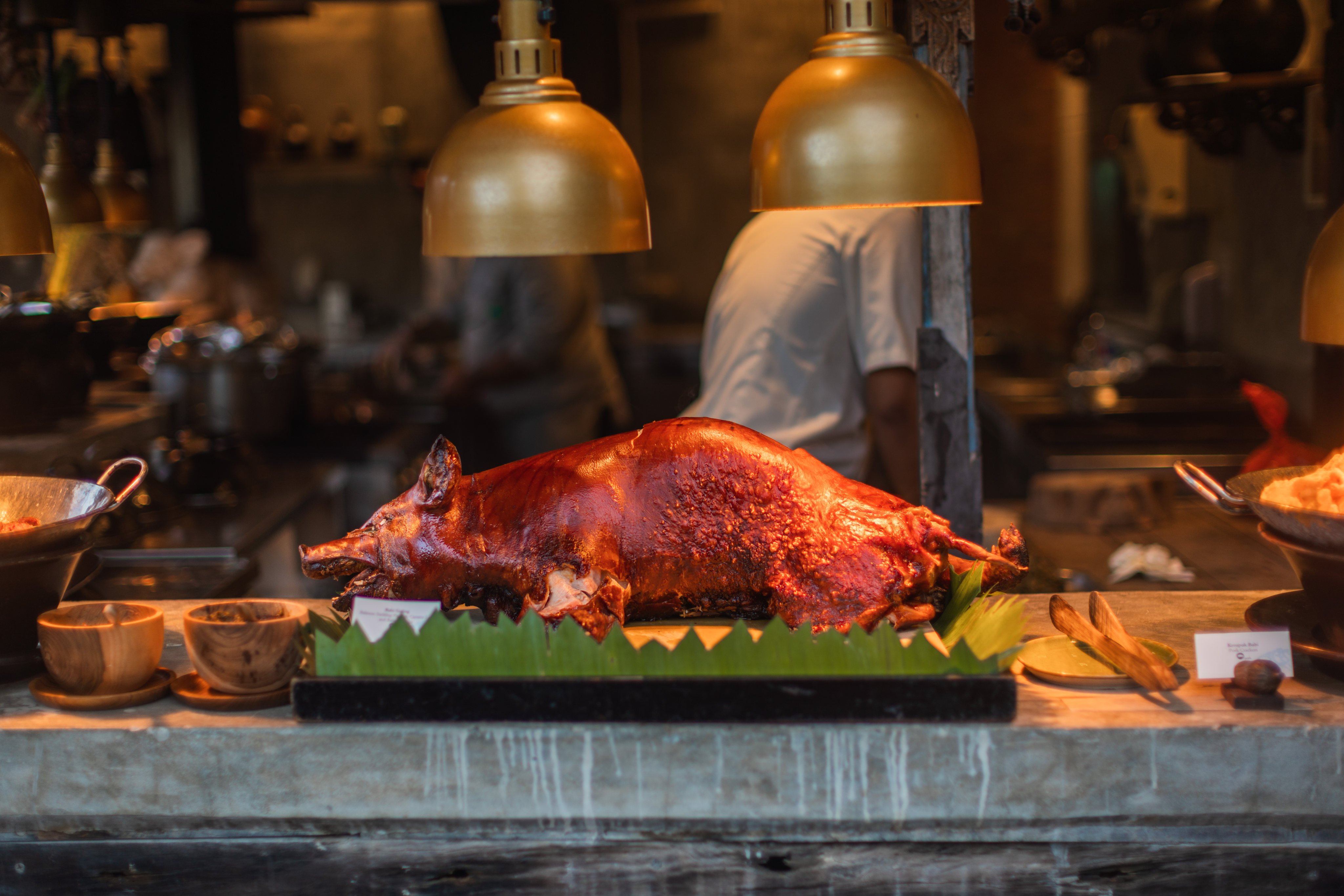 Balinese whole roast pig, known as babi guling, a favourite of late celebrity chef Antony Bourdain, was once served only at religious celebrations and weddings, but is now sold in restaurants across Bali. Photo: Kampoeng Bali