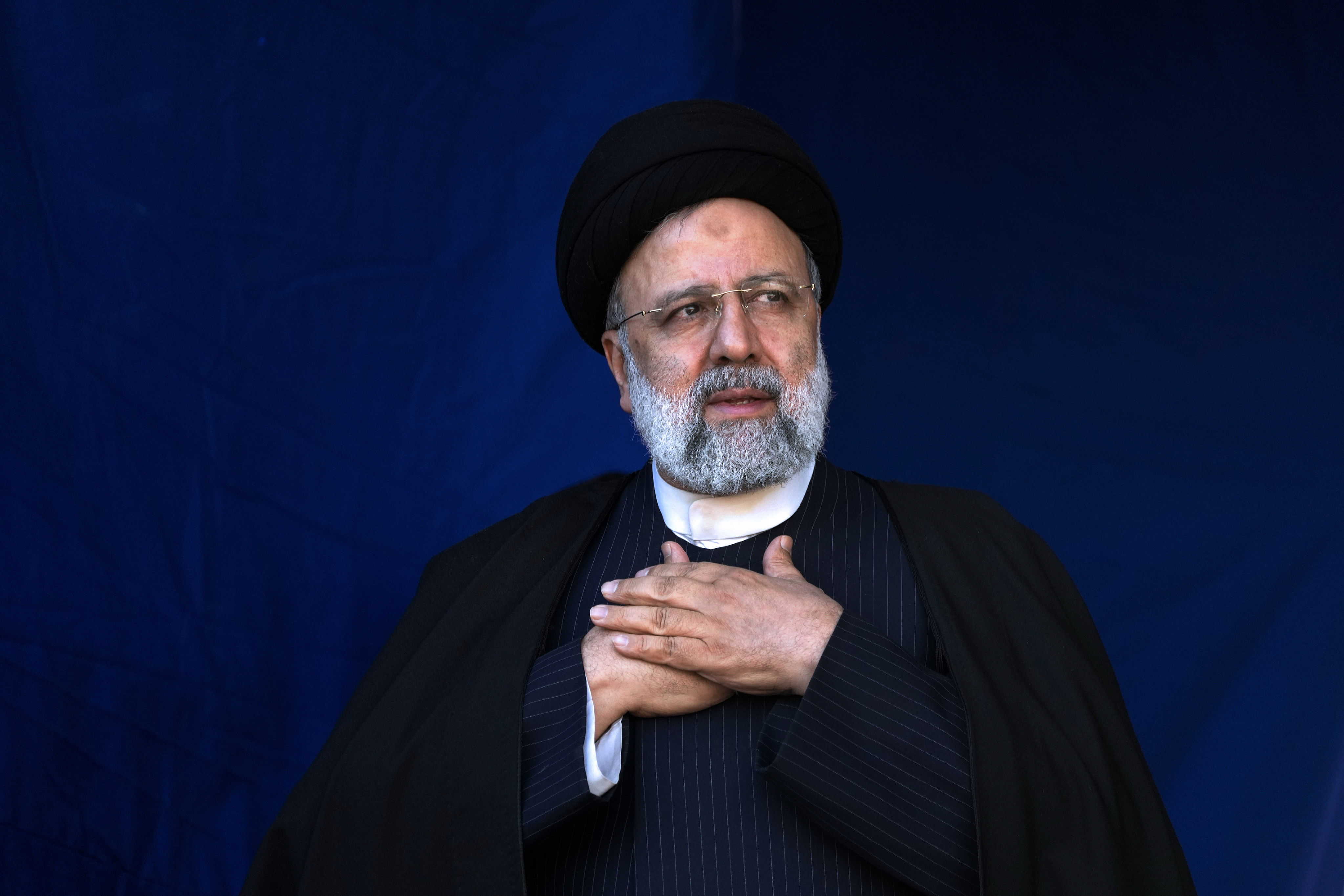 A helicopter carrying Iranian President Ebrahim Raisi suffered a “hard landing” on Sunday, Iranian state television reported. Photo: AP