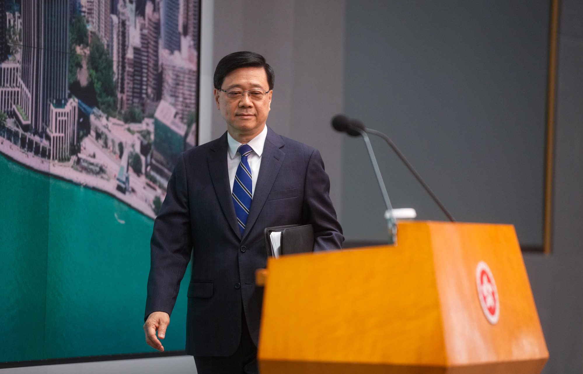 Chief Executive John Lee says the government will monitor the situation. Photo: Elson Li