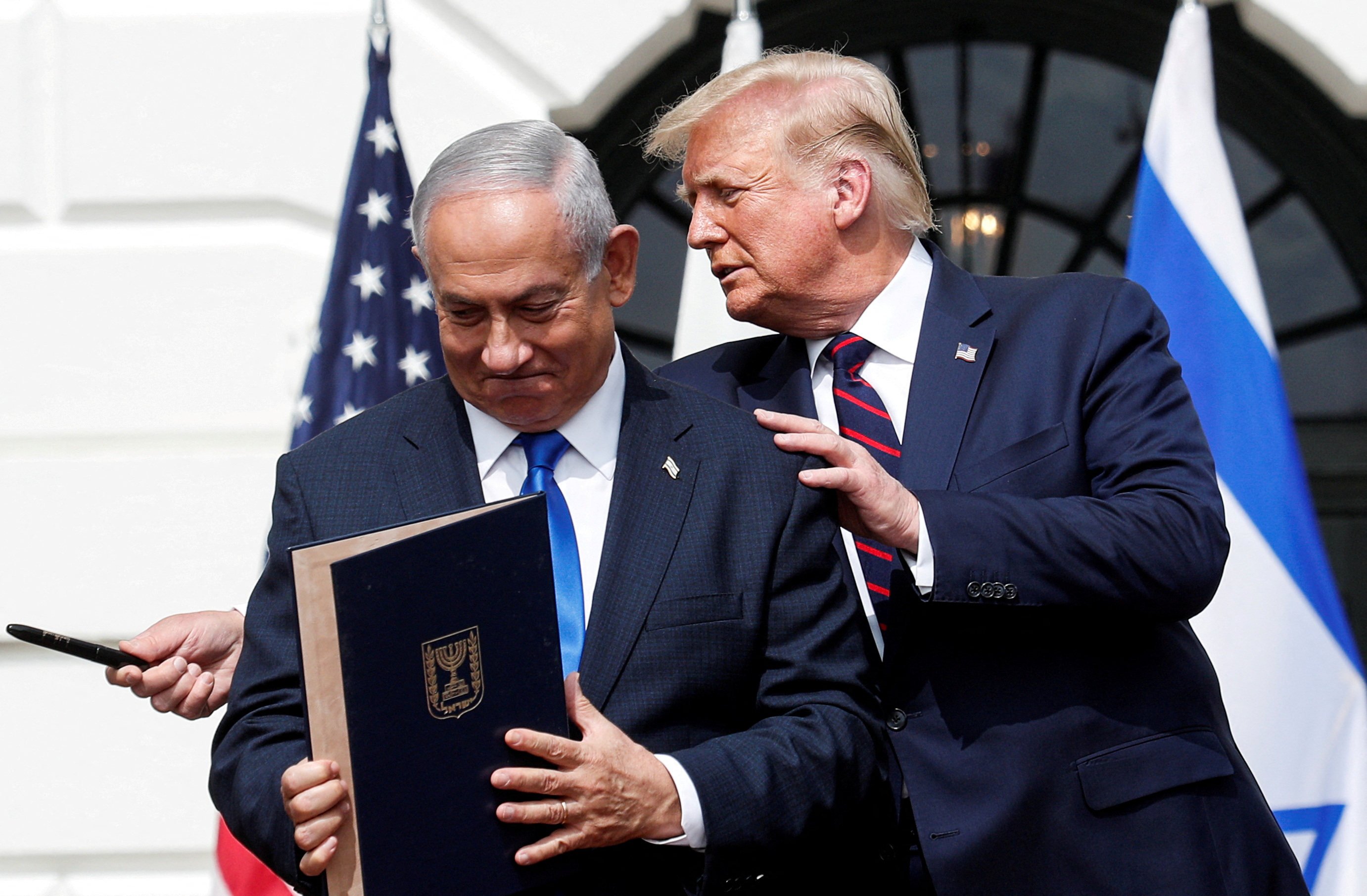 Israeli Prime Minister Benjamin Netanyahu and then US president Donald Trump in 2020. File photo: Reuters


