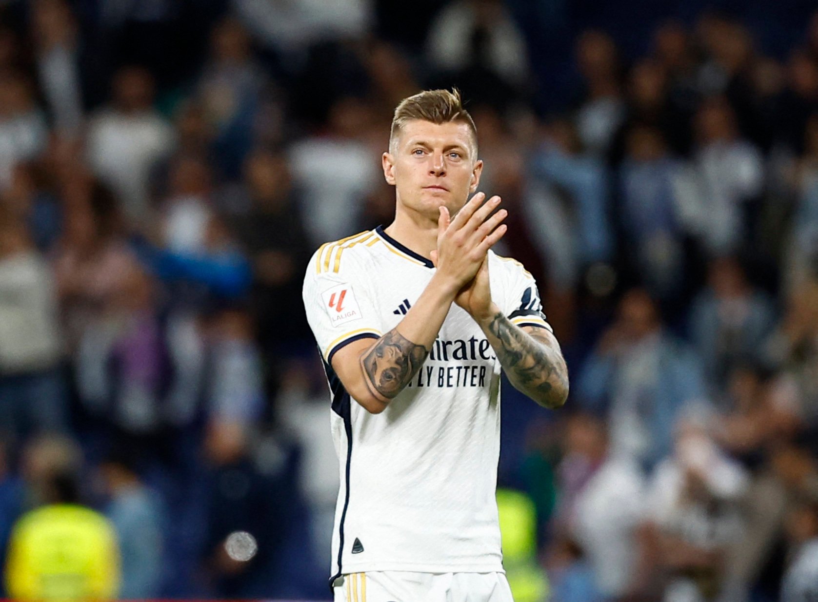 Toni Kroos will end his playing career after Euro 2024, his club Real Madrid have announced. Photo: Reuters
