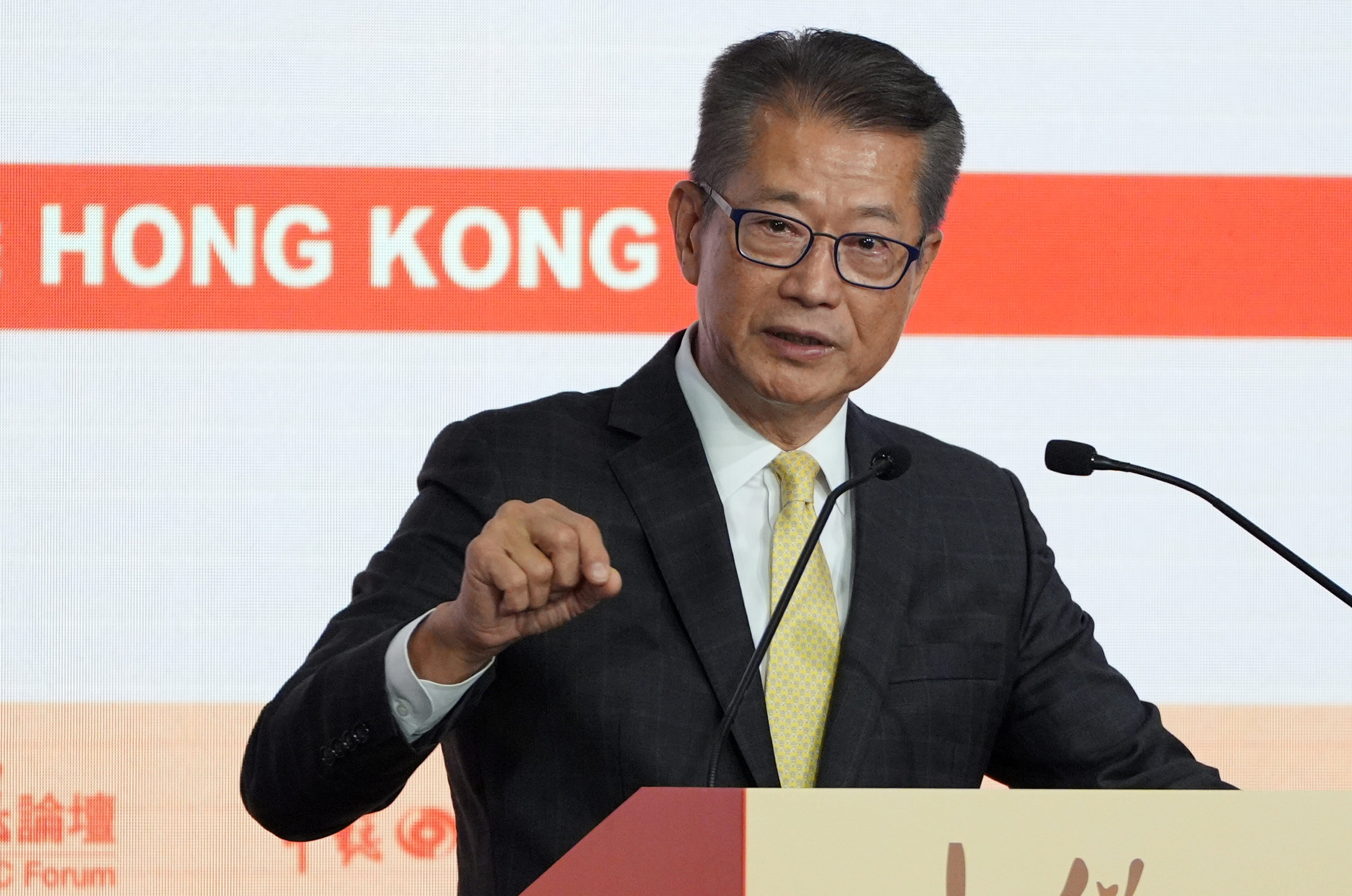 Finance chief Paul Chan will visit France and the US to promote business opportunities in Hong Kong and China’s Greater Bay Area. Photo: Eugene Lee