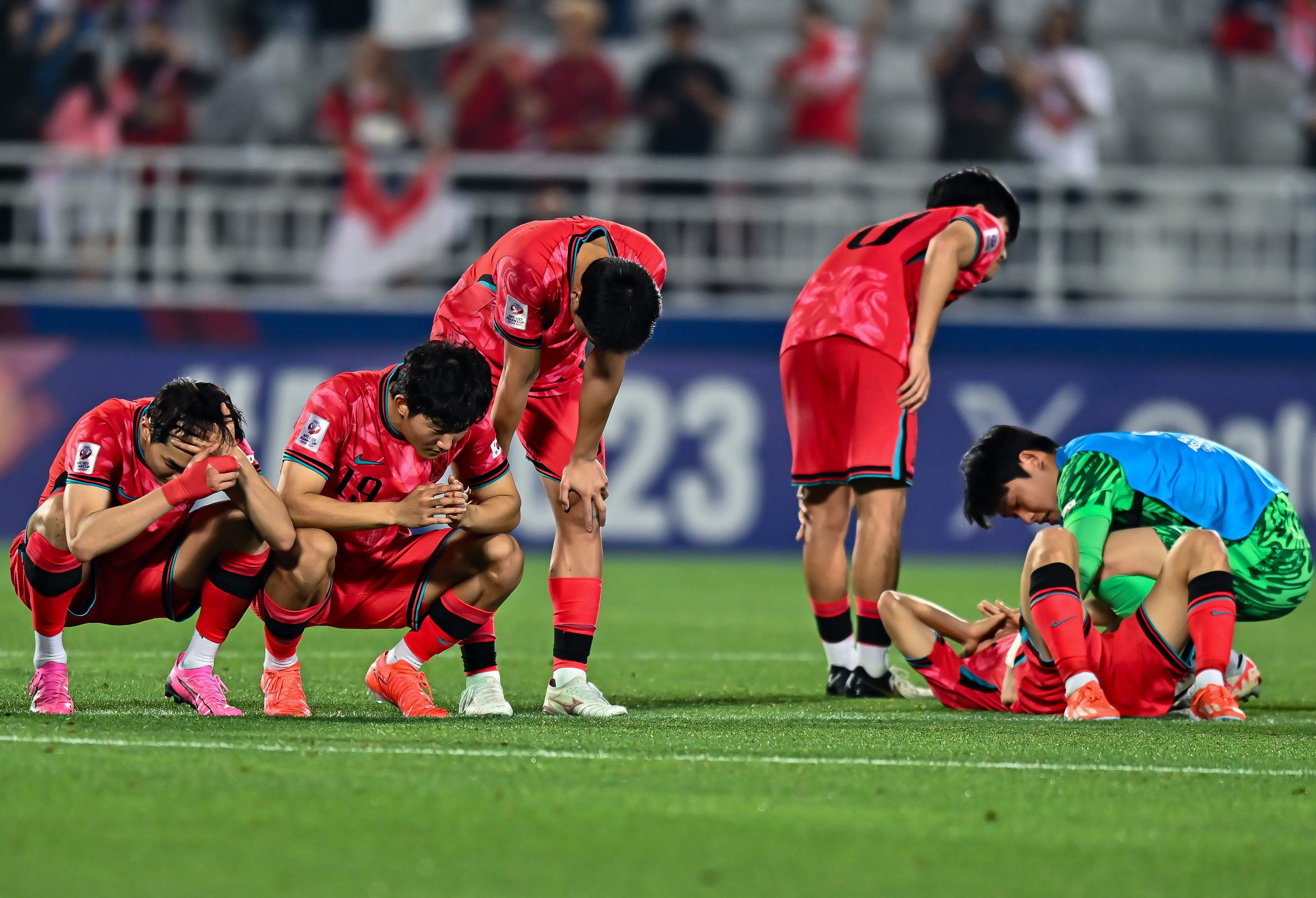 South Korea failed to qualify for the Olympic Games for the first time  in 40 years after their penalty shoot-out defeat by Indonesia. Photo Xinhua