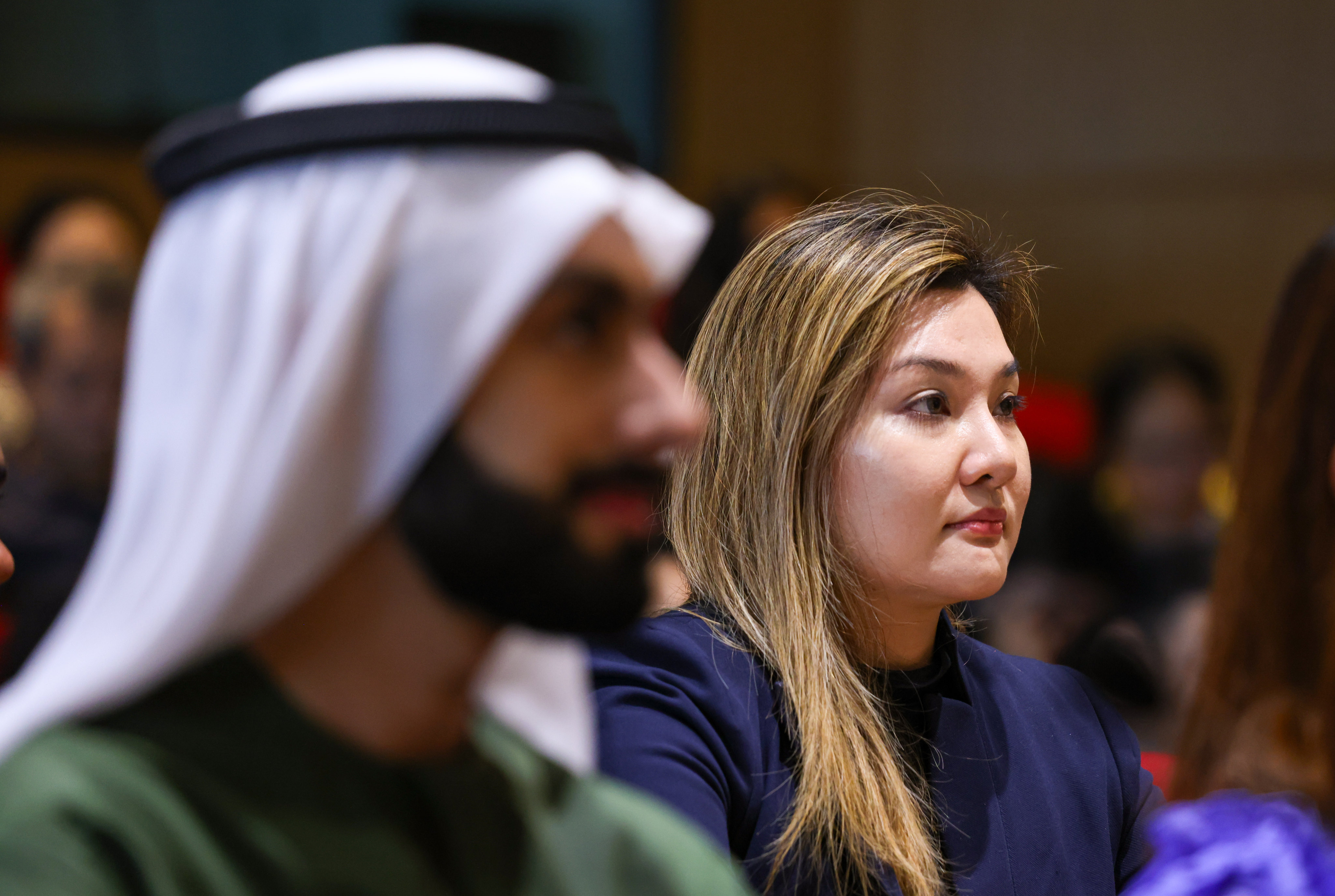 Eleanor Jane Mak joins Sheikh Ali Rashed Al Maktoum at a event in Hong Kong in March. Photo: Yik Yeung-man