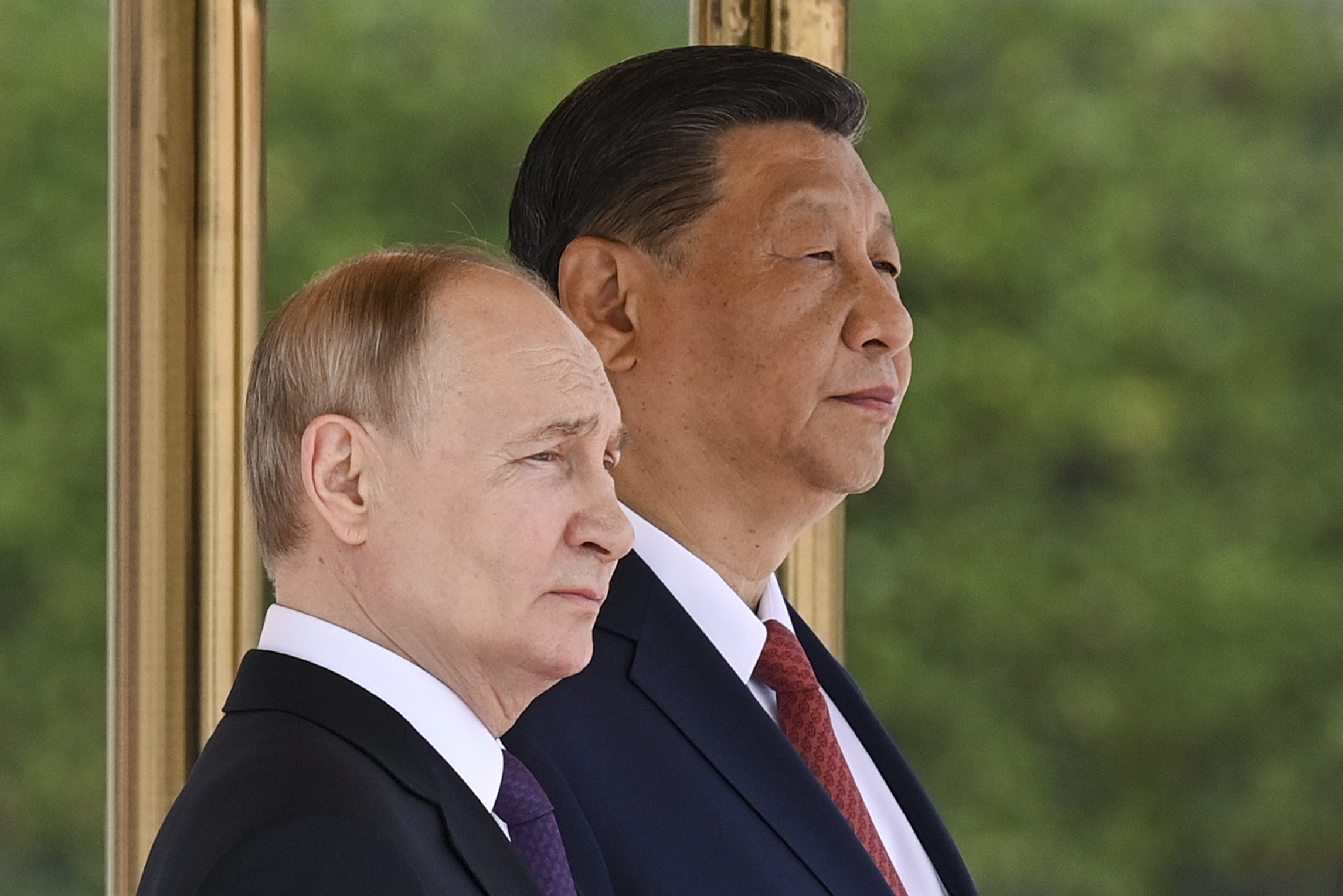 Last week, when Chinese President Xi Jinping, right, met Russian President Vladimir Putin in China, their countries issued a statement about “deepening the comprehensive strategic partnership of coordination for the new era”. Photo: Sputnik via AP