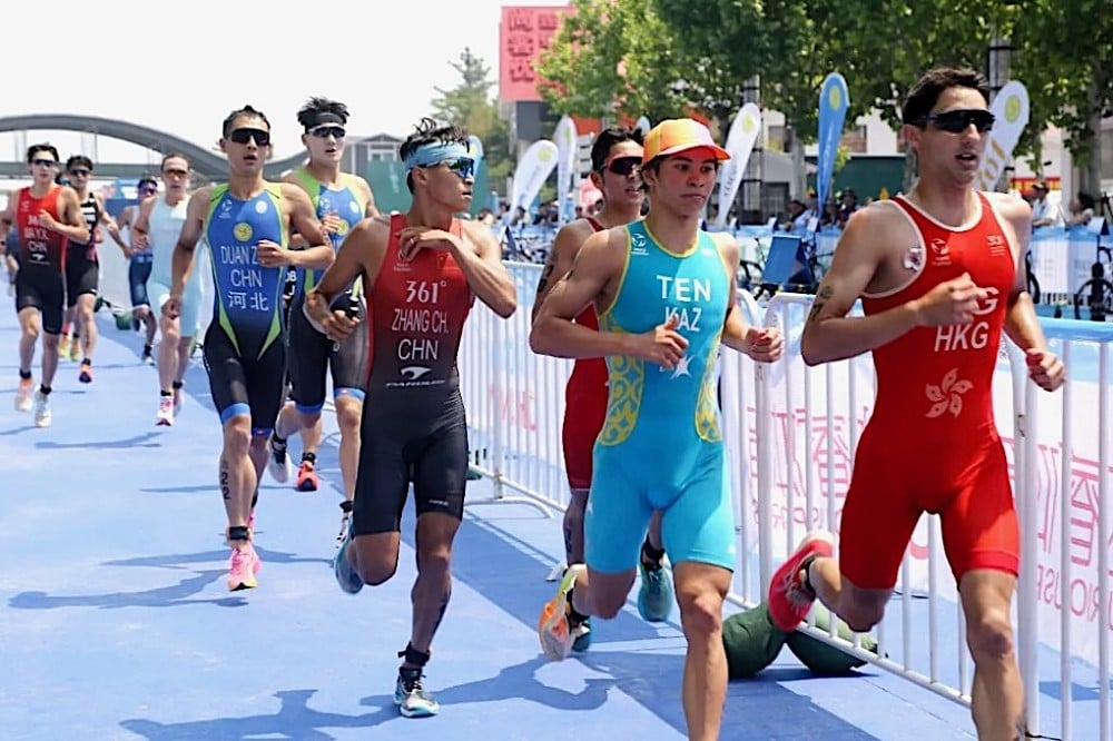 Jason Ng Tai-long (right) did not finish in Lianyungang last weekend but will hope to do better this week. Photo: Handout