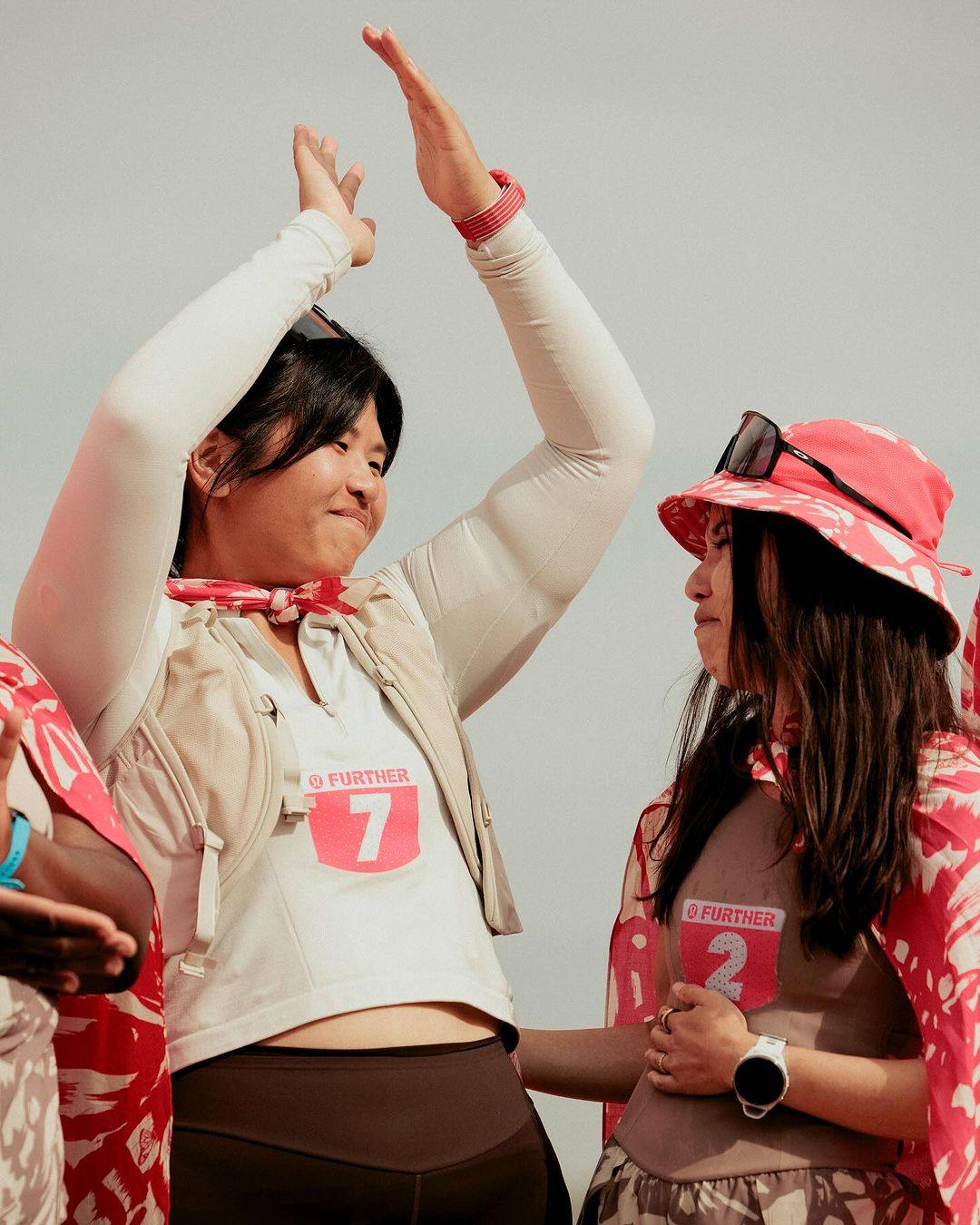 Of the 10 women joining the ultra-marathon, Vriko Kwok (left) was the only one who had no background as a runner. 