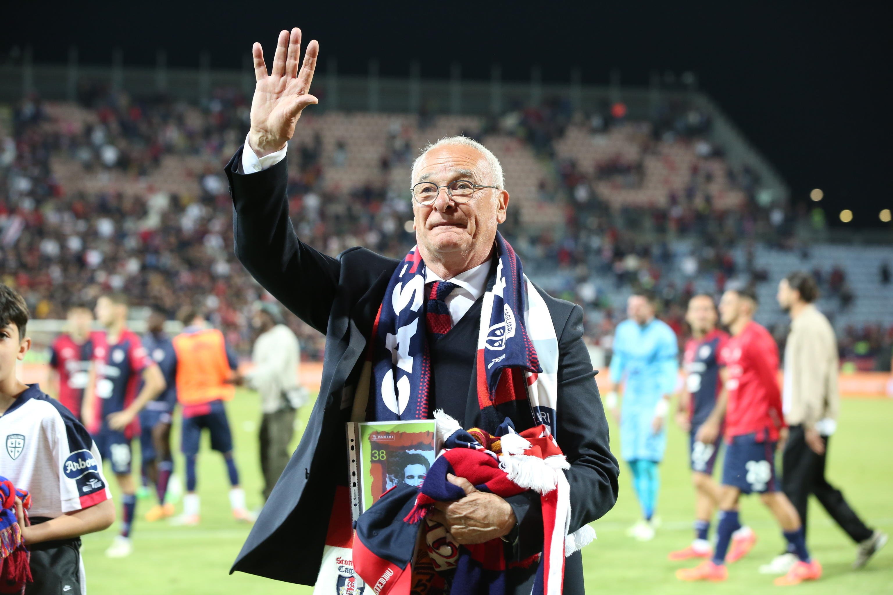 Ranieri, who has just helped Cagliari clinch survival in Serie A, is best known for managing Leicester to the most unlikely of English Premier League titles.  Photo: EPA