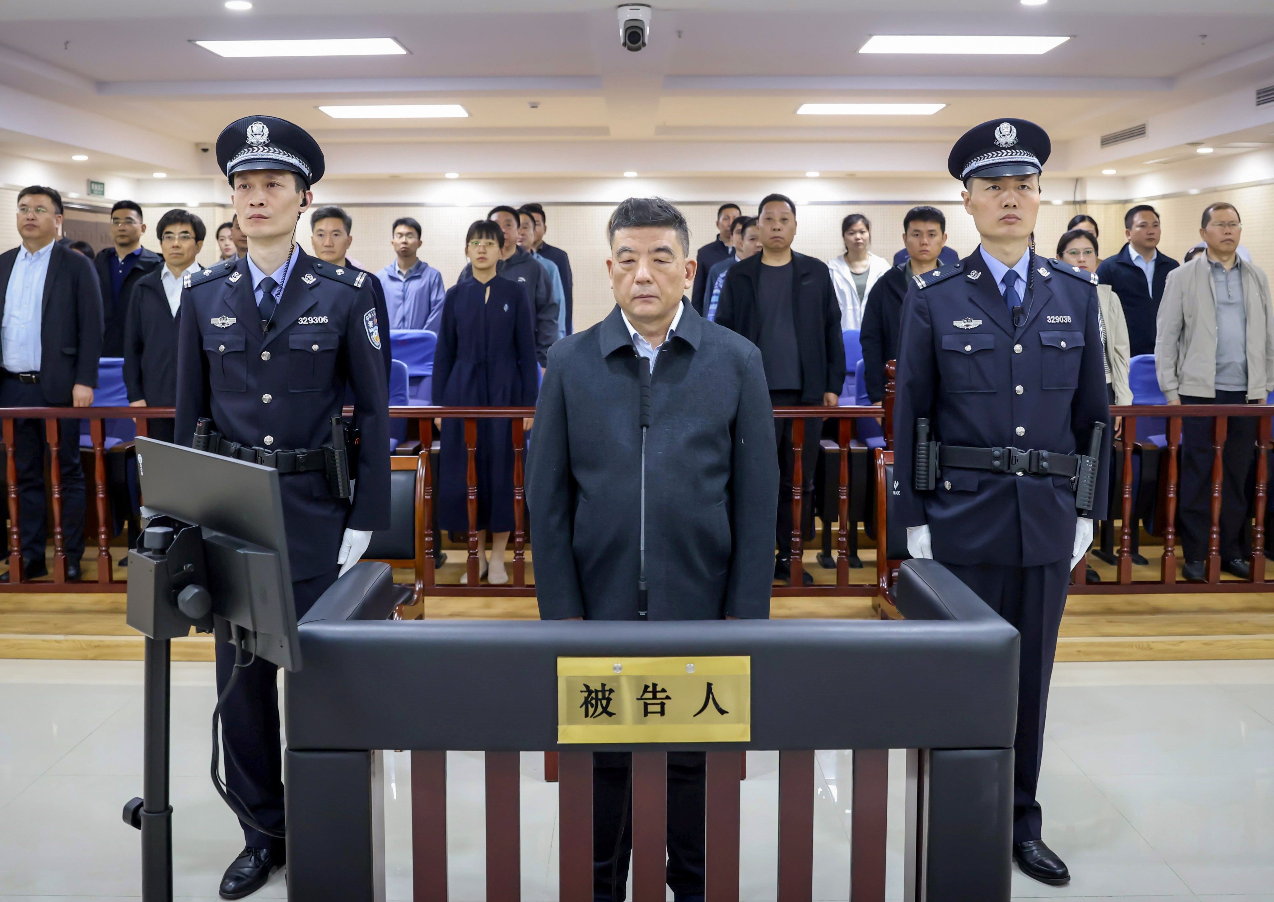 Cao Guangjing, 60, former deputy governor of Hubei province, has been jailed for life for corruption. Photo: CCTV