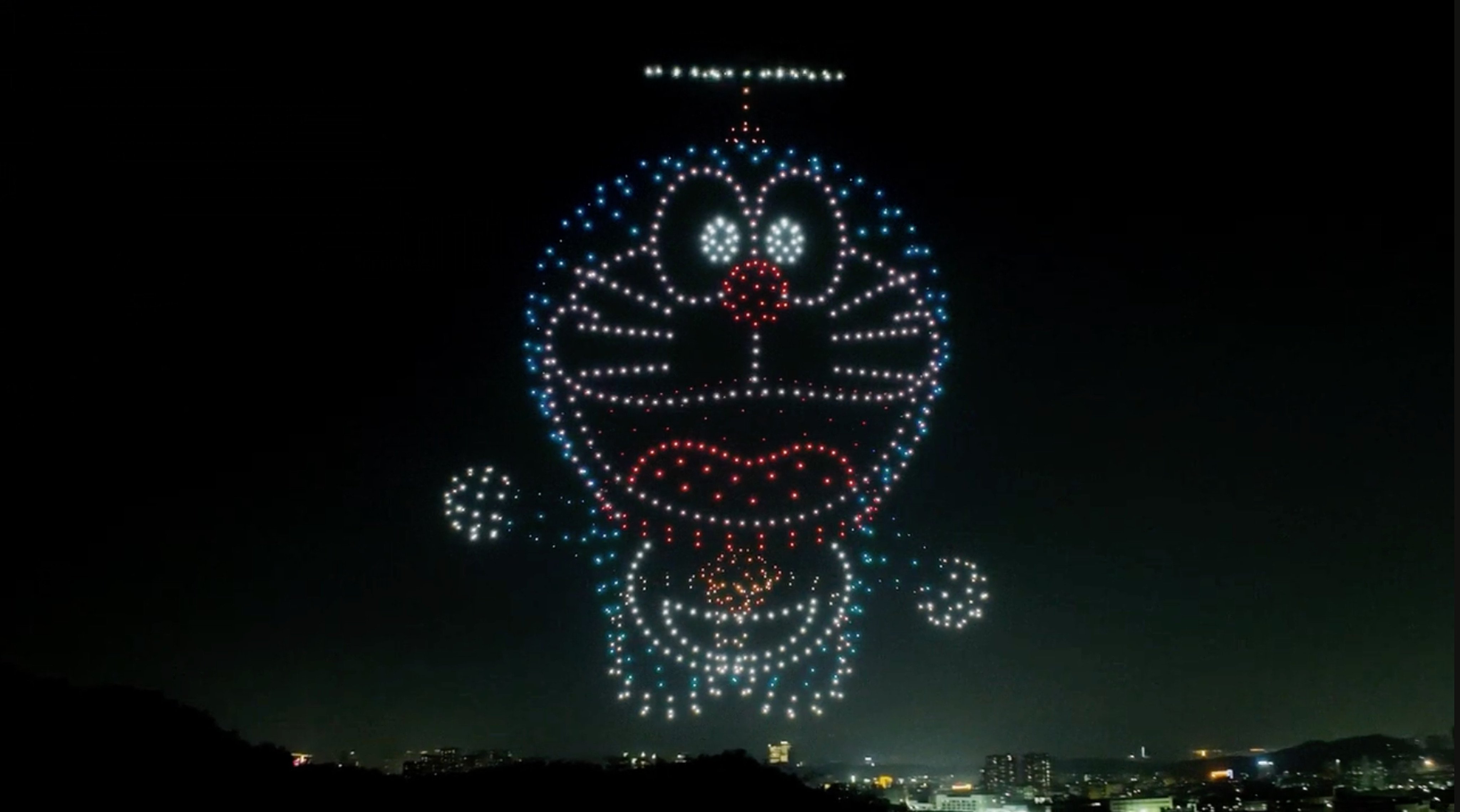 The world’s first Doraemon drone show is expected to light up Victoria Harbour. Photo: Handout