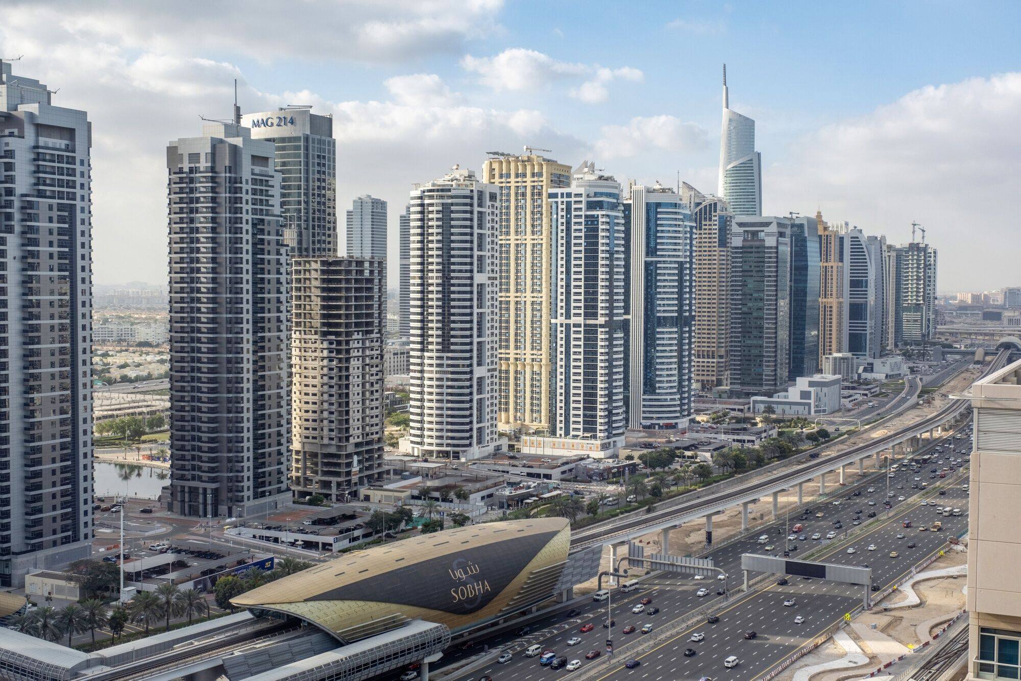 Residential skyscraper buildings in Dubai in February 2024. Photo: Bloomberg