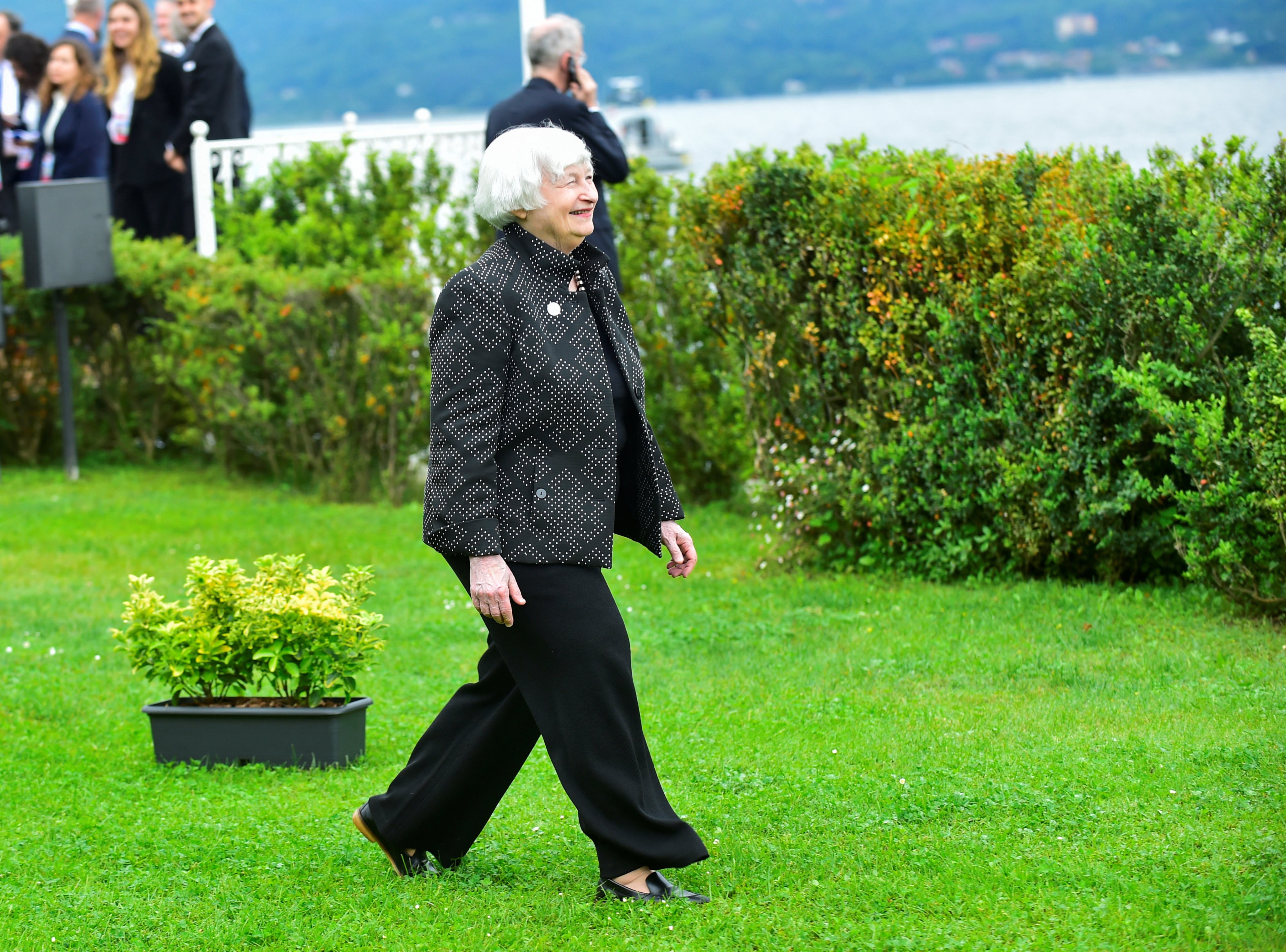 US Secretary of the Treasury Janet Yellen attends a G7 finance leaders meeting in Italy on May 24. Photo: Reuters