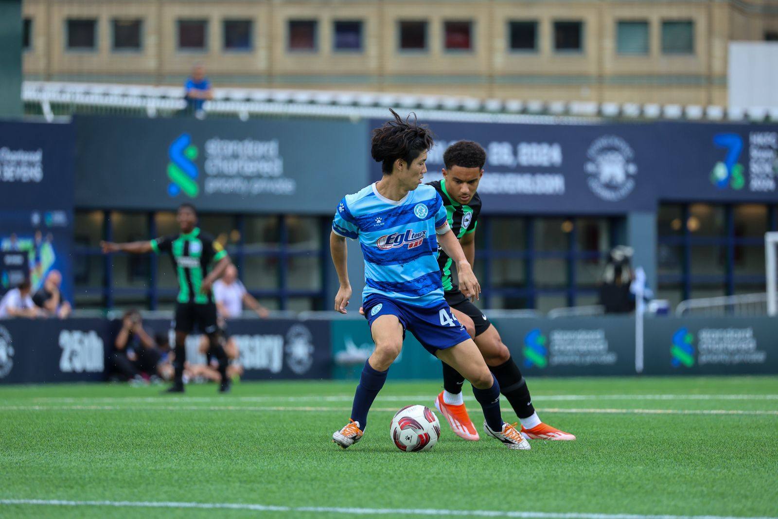 Hong Kong Rangers earned a memorable victory over Premier League side Brighton. Photo: HKFC Standard Chartered Soccer Sevens