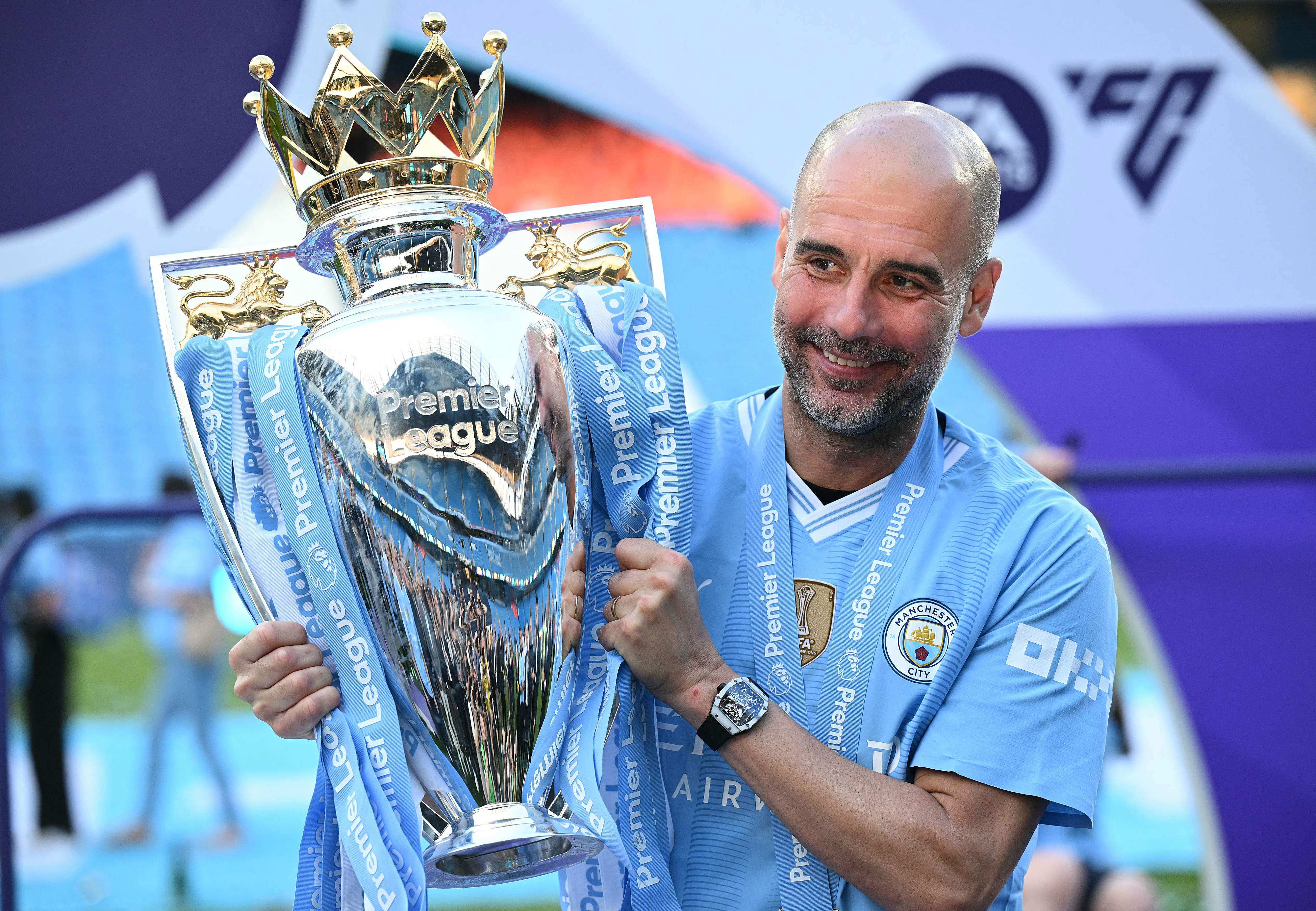 Luca Barrington chose to leave the trophy-winning machine coached by Pep Guardiola. Photo: AFP