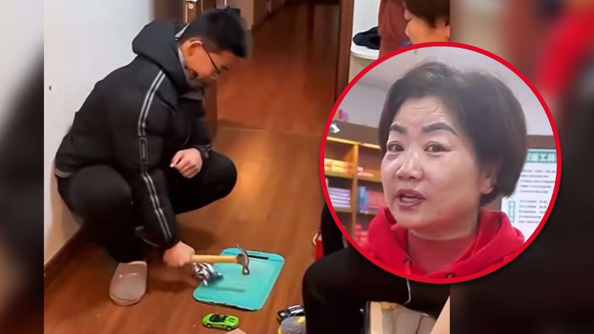 A self-styled education expert in China who uses physical punishment on her students has been slammed for being a bully. Photo: SCMP composite/Douyin