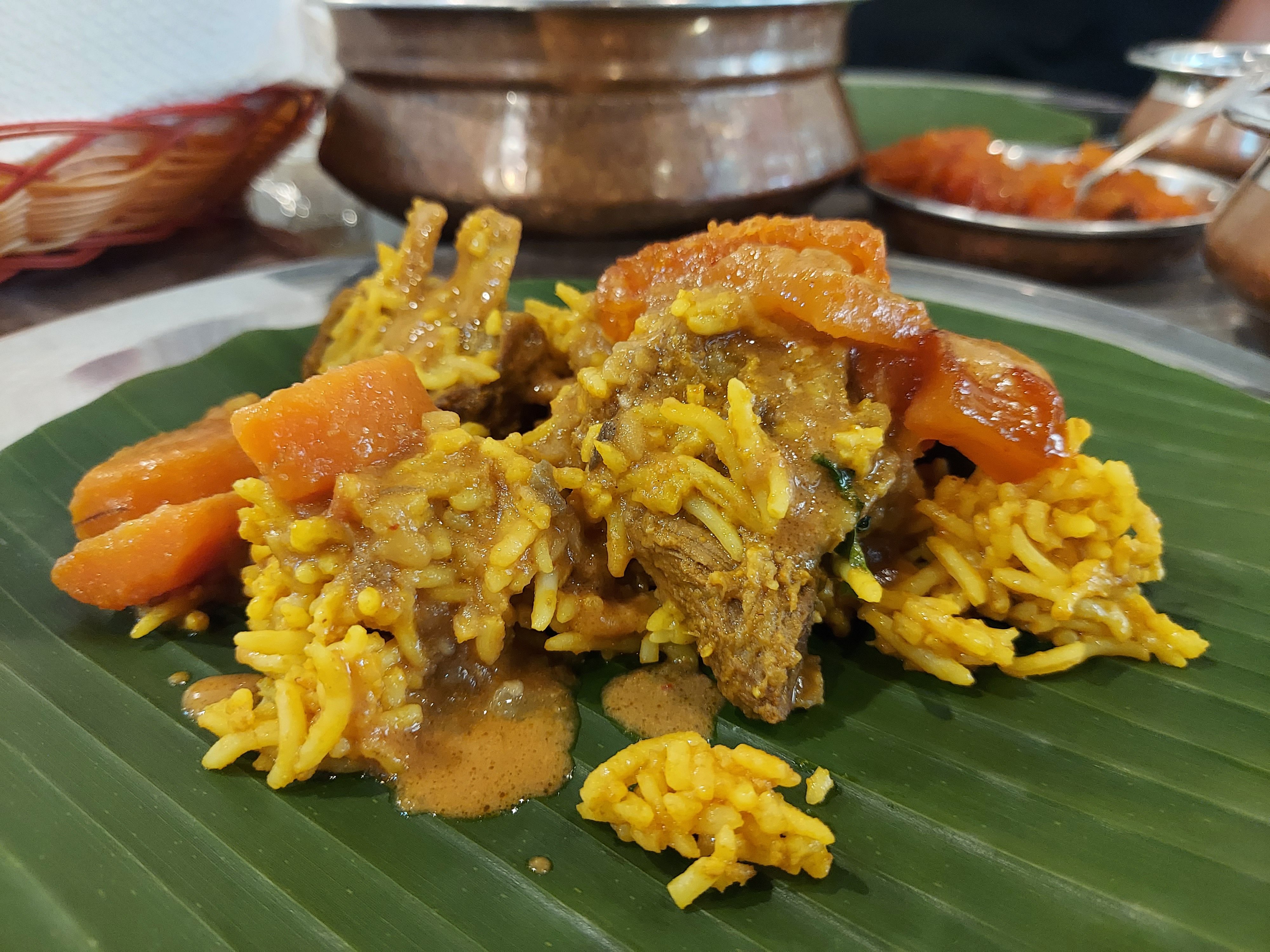 Mutton biryani at Cahaya Baru in Medan, Indonesia.  Photo: Aisyah Llewellyn