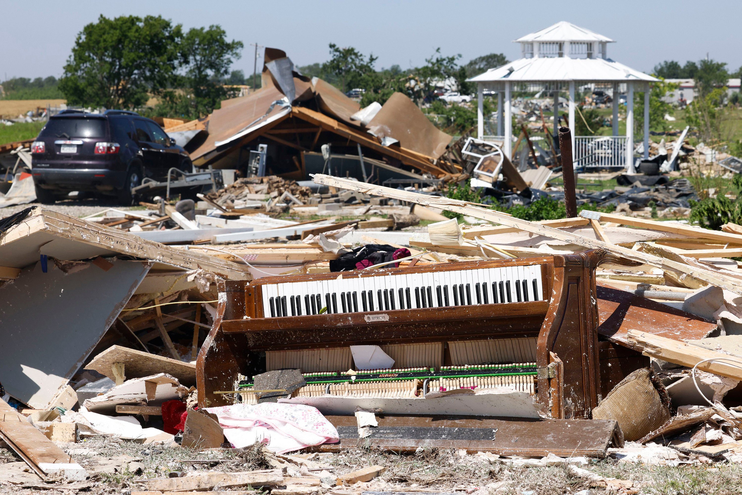 The aftermath of a tornado in Valley View, Texas. Photo: The Dallas Morning News via TNS