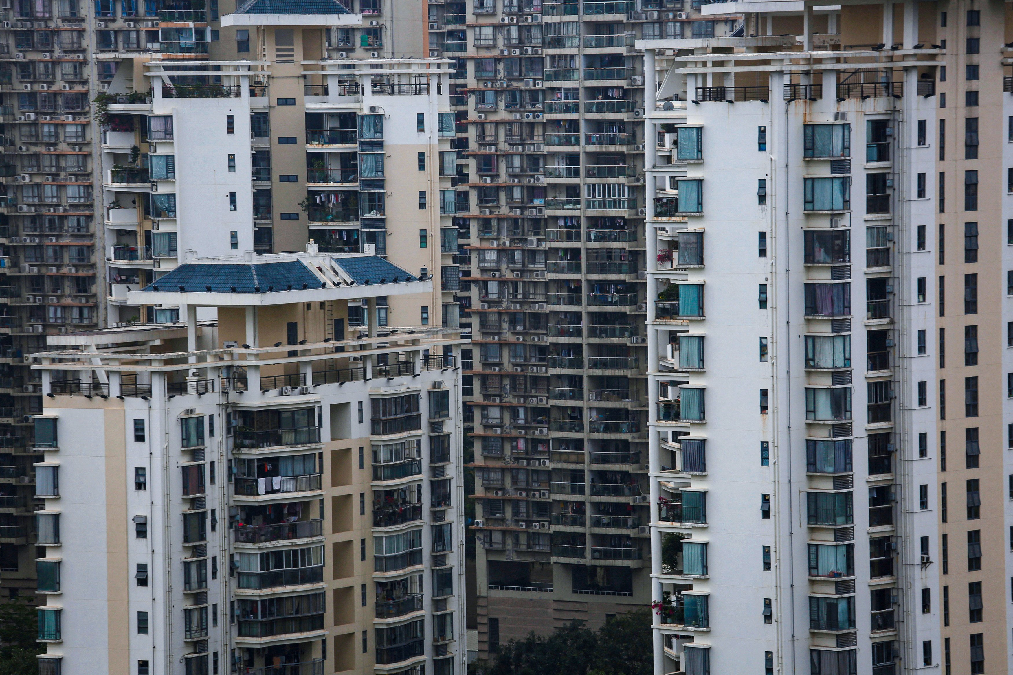 Residential apartments are located in downtown Shenzhen, China. Photo: Reuters