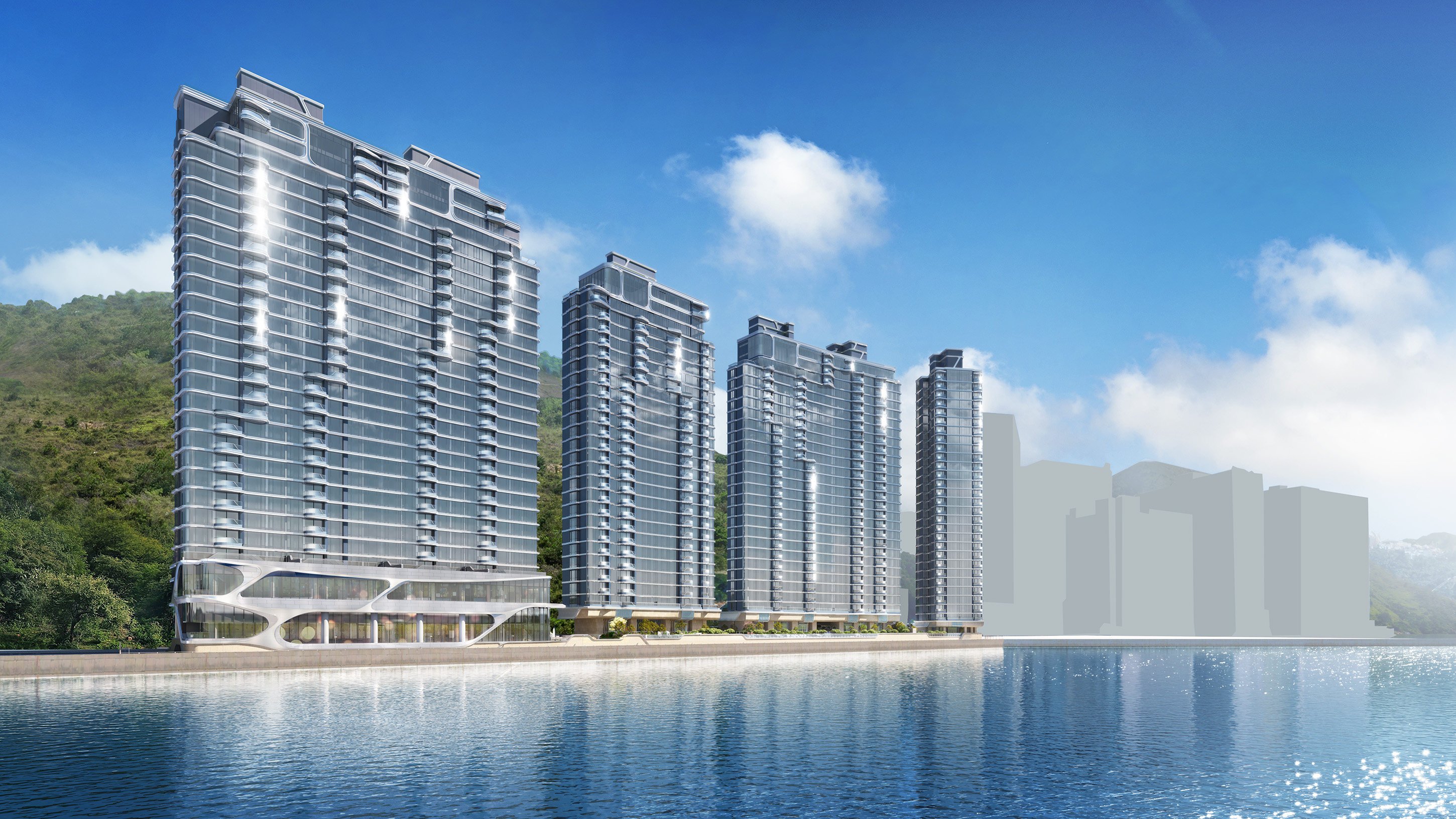 An artist’s rendering of The Corniche development in Ap Lei Chau on Hong Kong Island’s south side. Photo: Handout