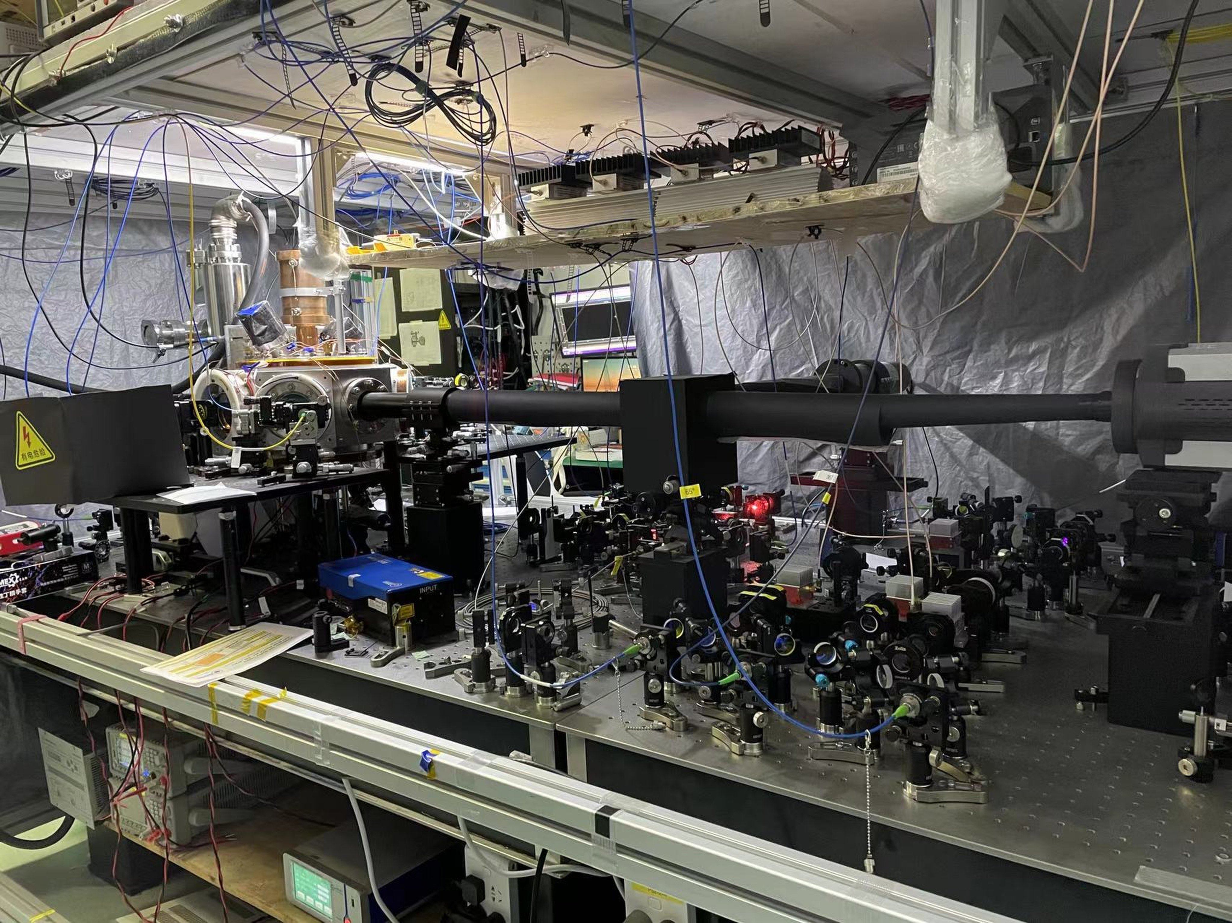 The experimental quantum engine developed by researchers in China, who said they have verified that the entanglement phenomenon can be used as a form of fuel. Photo: Handout