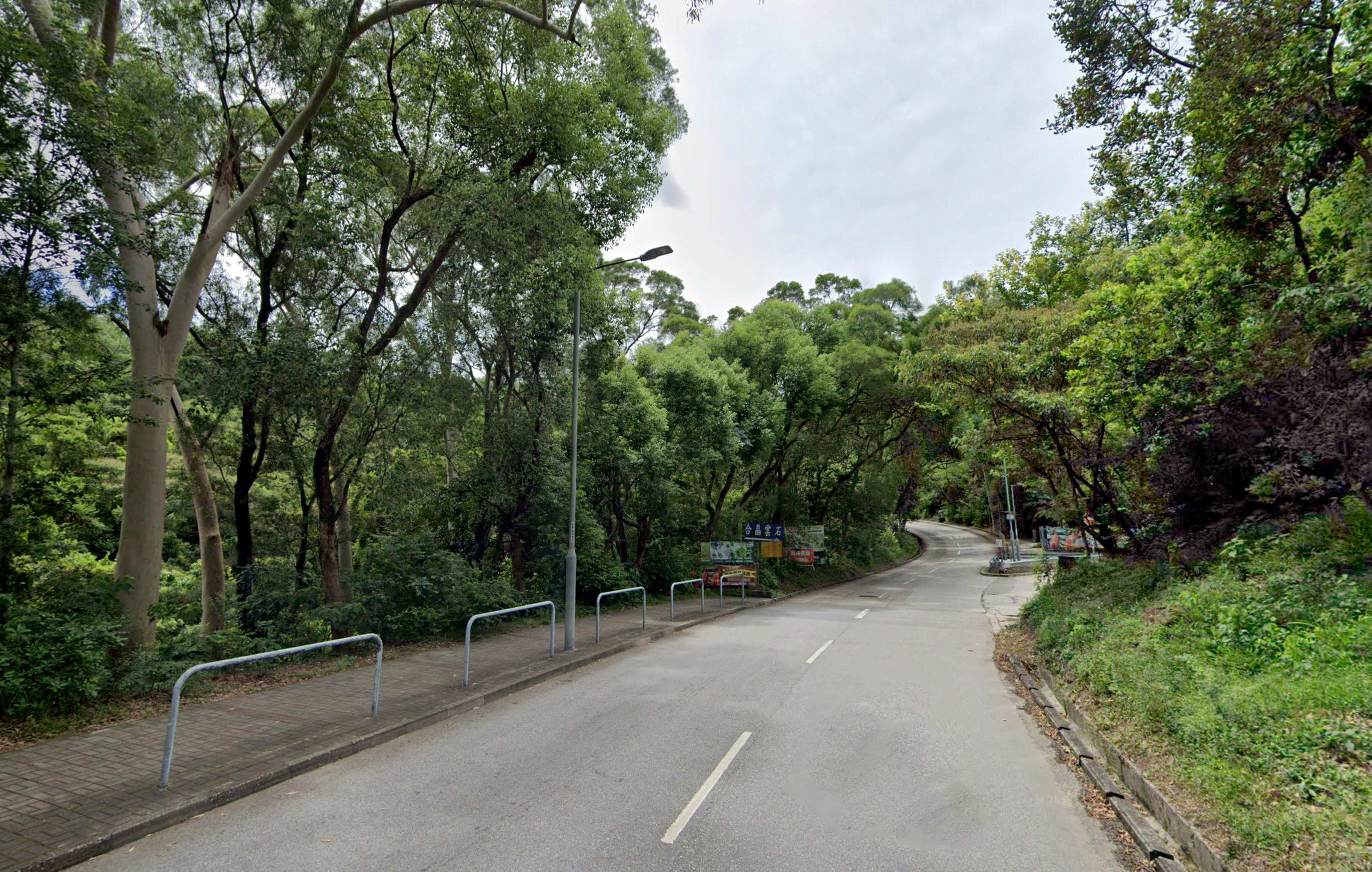 A motorcyclist has died after losing control and crashing into a railing on Tai Tong Shan Road. Photo: Google Maps
