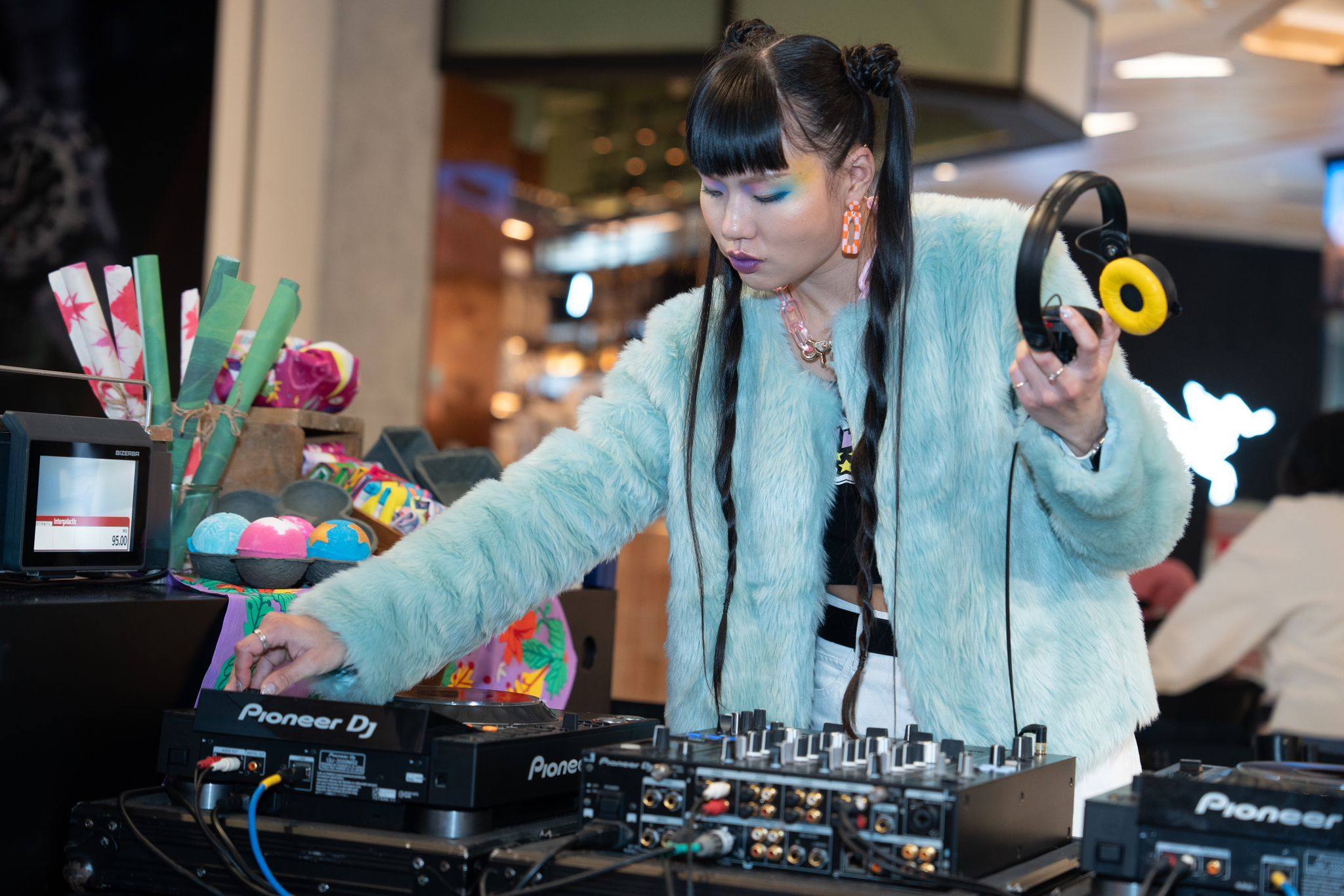 Just Bee DJing for an event at K11 Art Mall in Tsim Sha Tsui, Kowloon. Photo: Just Bee