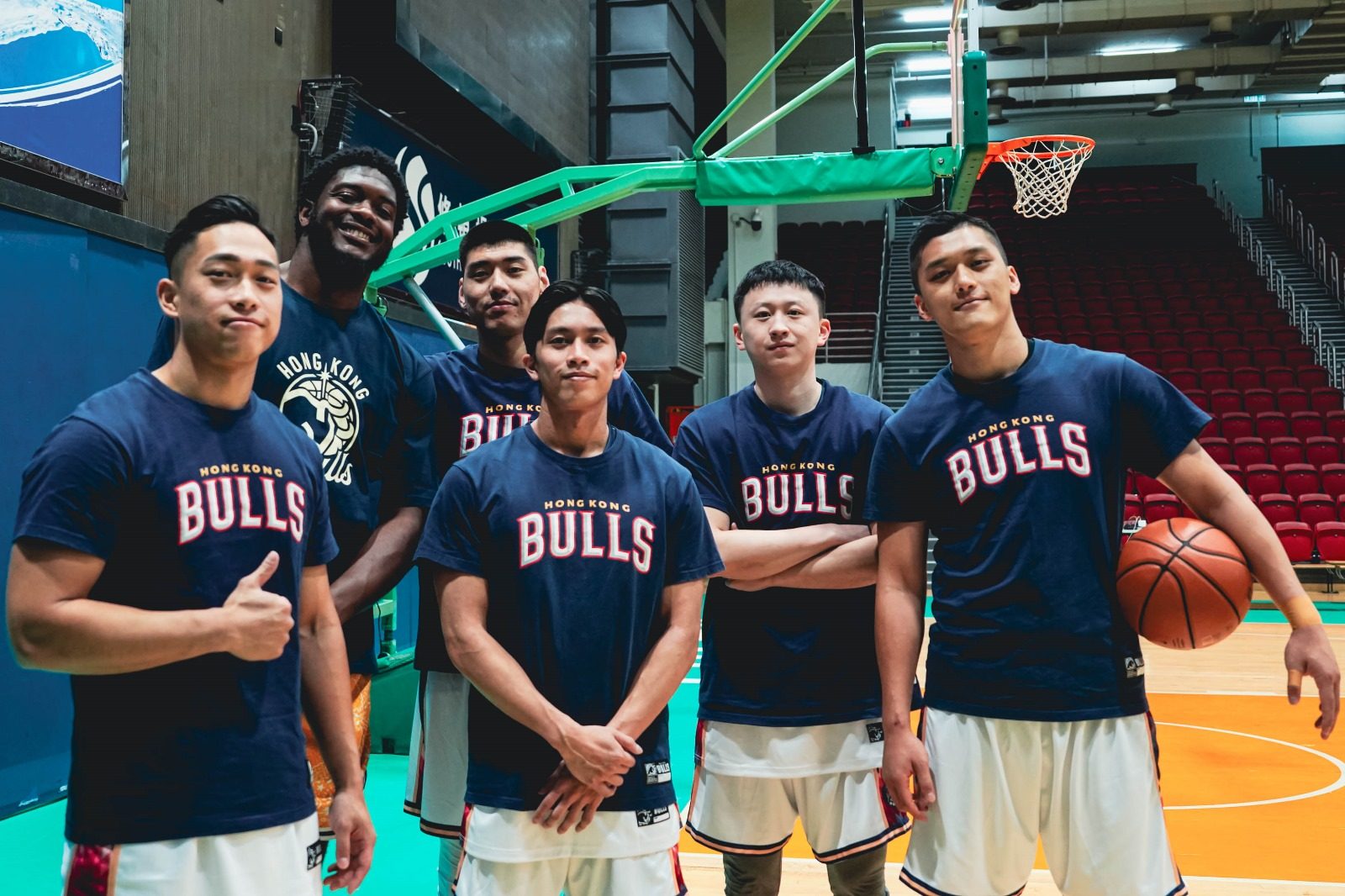 Cameron Oliver (second from left) is one of the Bulls’ three imported players this season. Photo: Handout