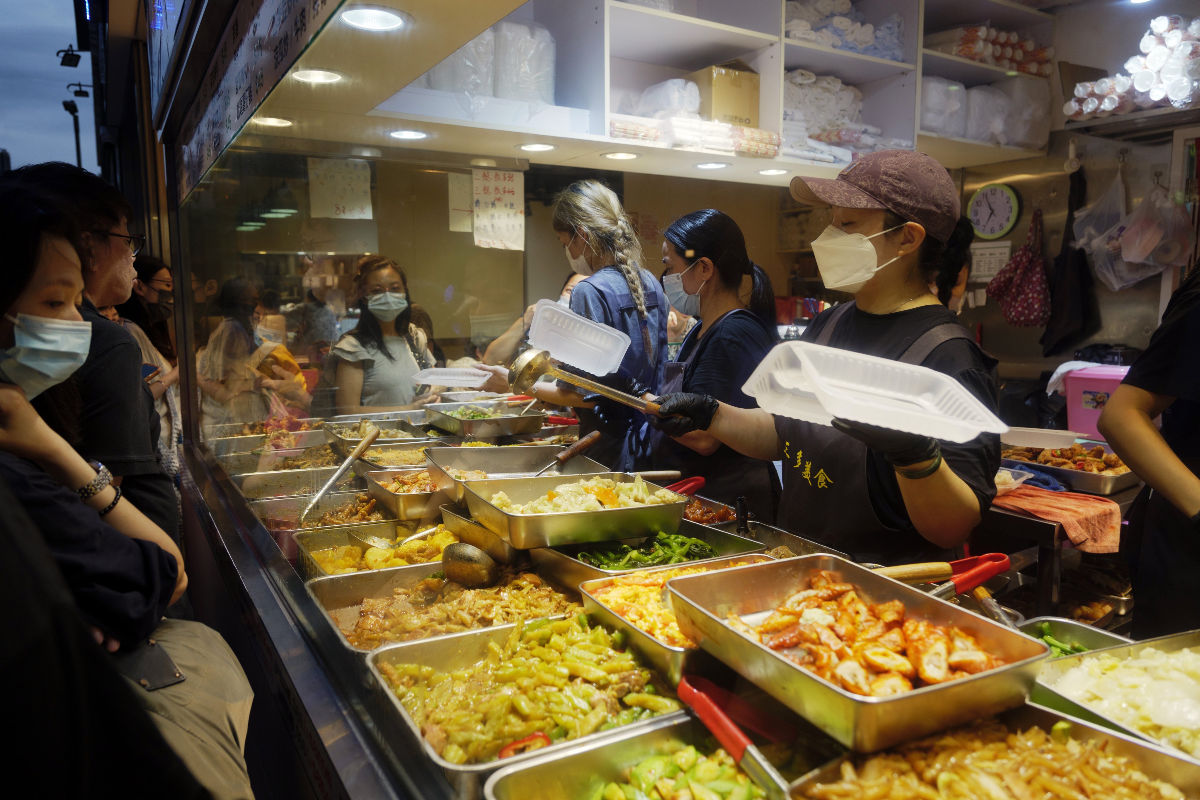 The “two-dish-rice” stores typically operated in lower-income neighbourhoods before the pandemic. Photo: Daniel Suen