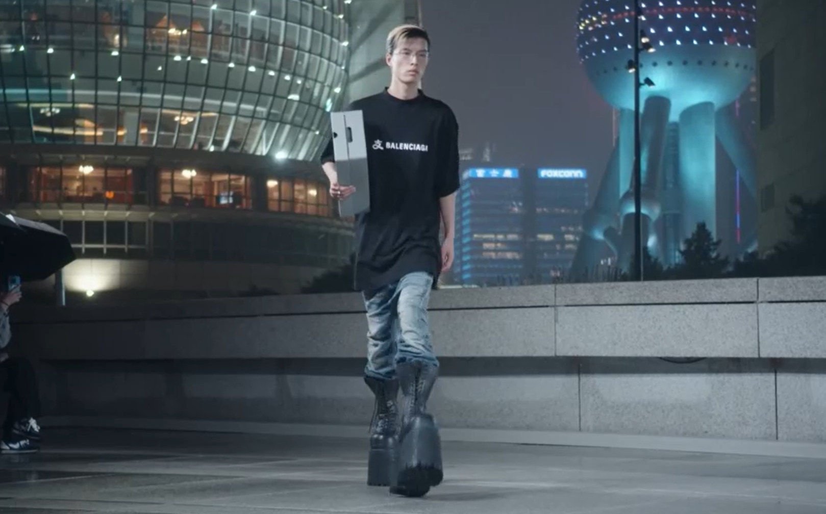 Balenciaga unveils a US$650 T-shirt with the Alipay logo, but it is only selling it in mainland China.  Photo: Balenciaga