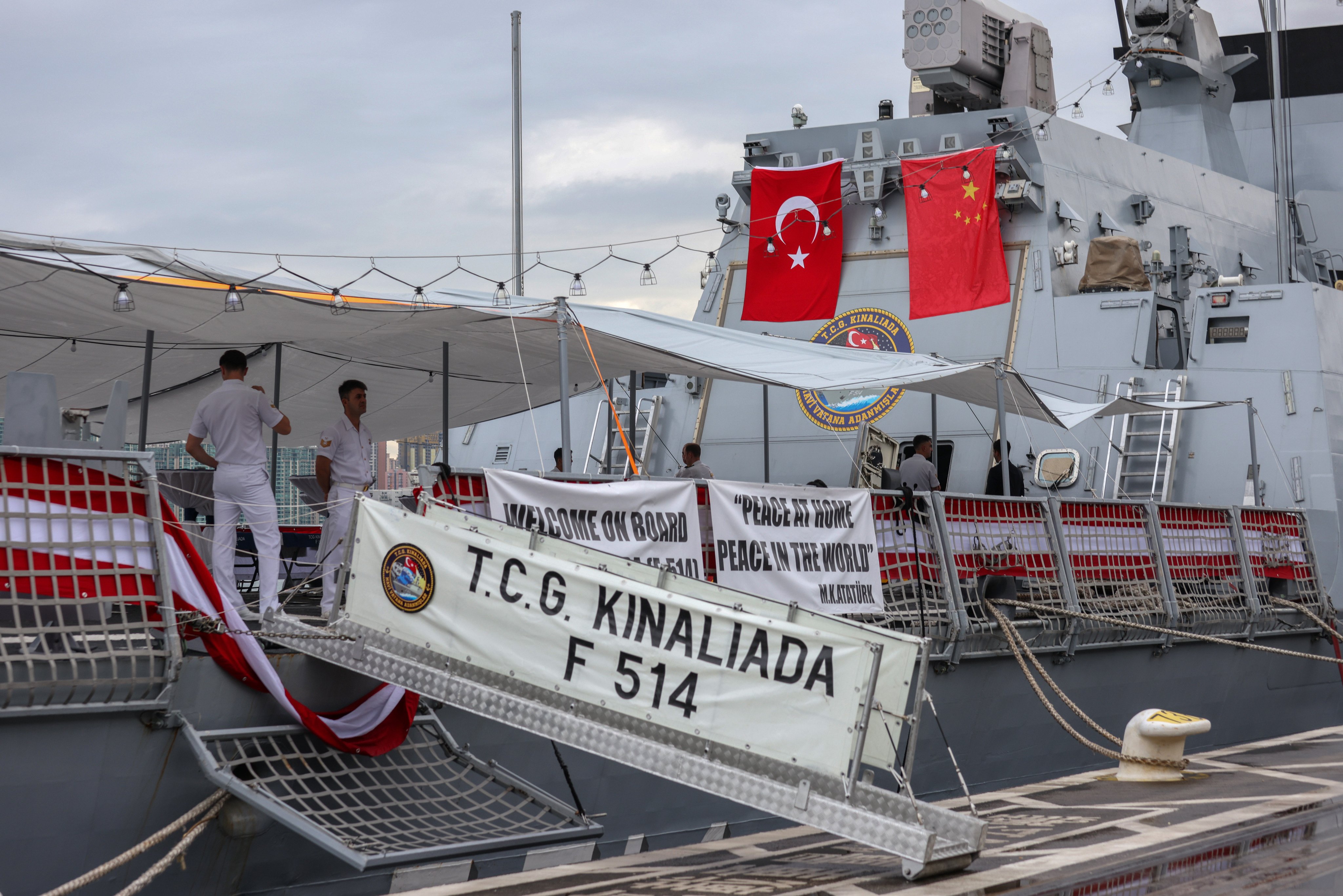 TCG Kinaliada is the first warship equipped with Turkey’s home-grown anti-ship guided missile, “ATMACA”, made by defence company Roketsan. Photo: Yik Yeung-man