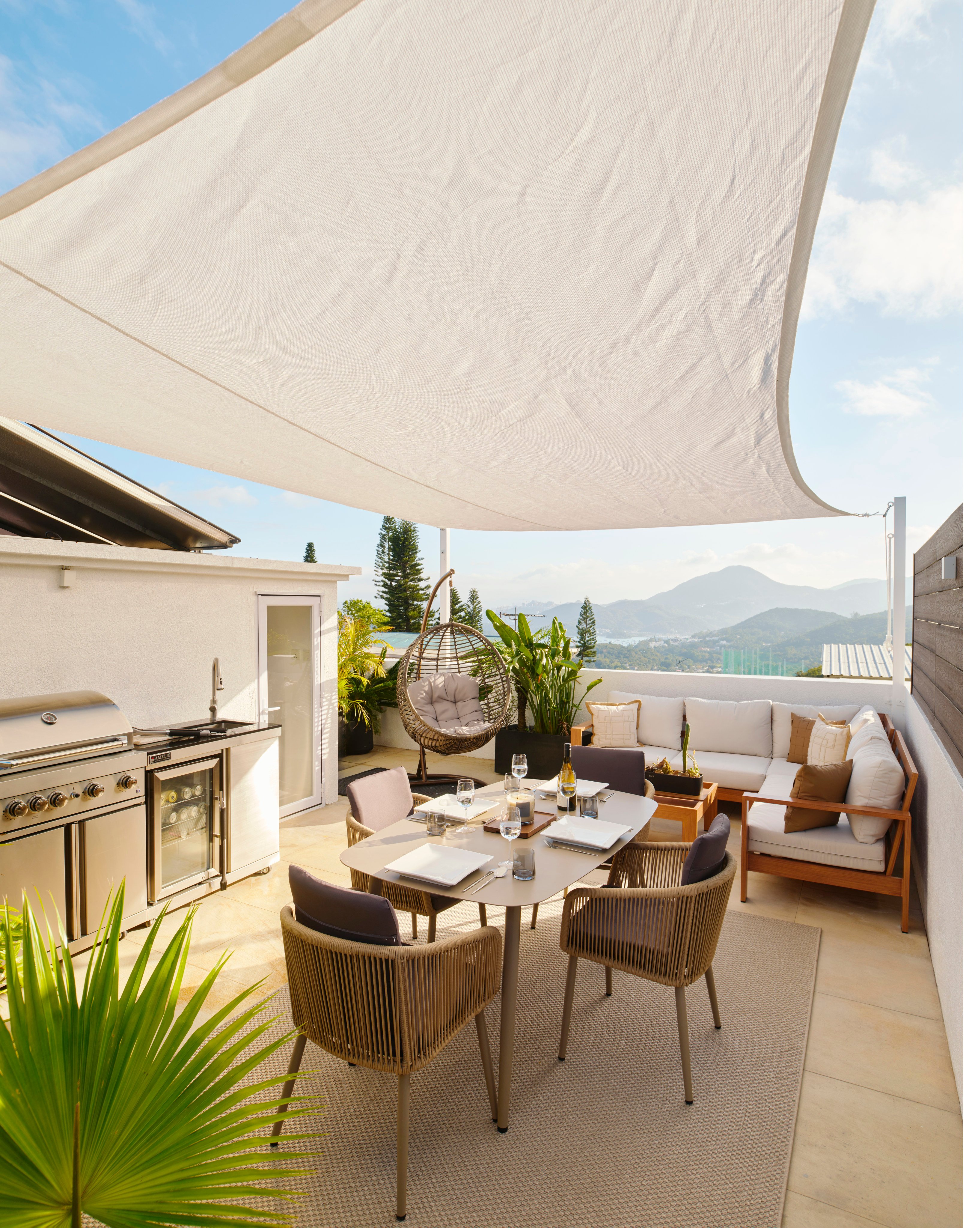 The redesigned rooftop of the house in Sai Kung, Hong Kong. Photo: Steve Wong
