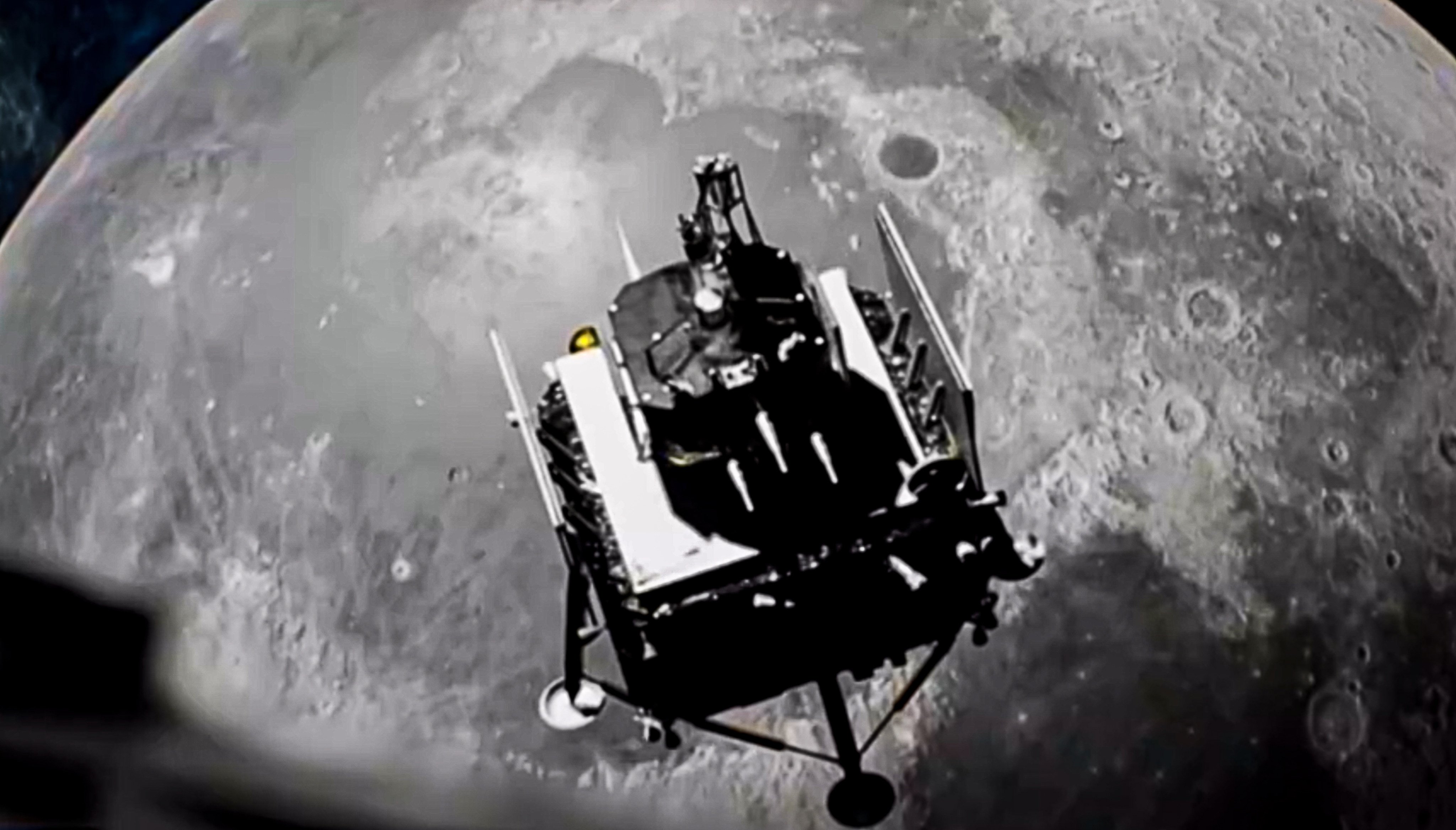 China has landed a spacecraft on the moon’s far side for a second time. Photo: CCTV