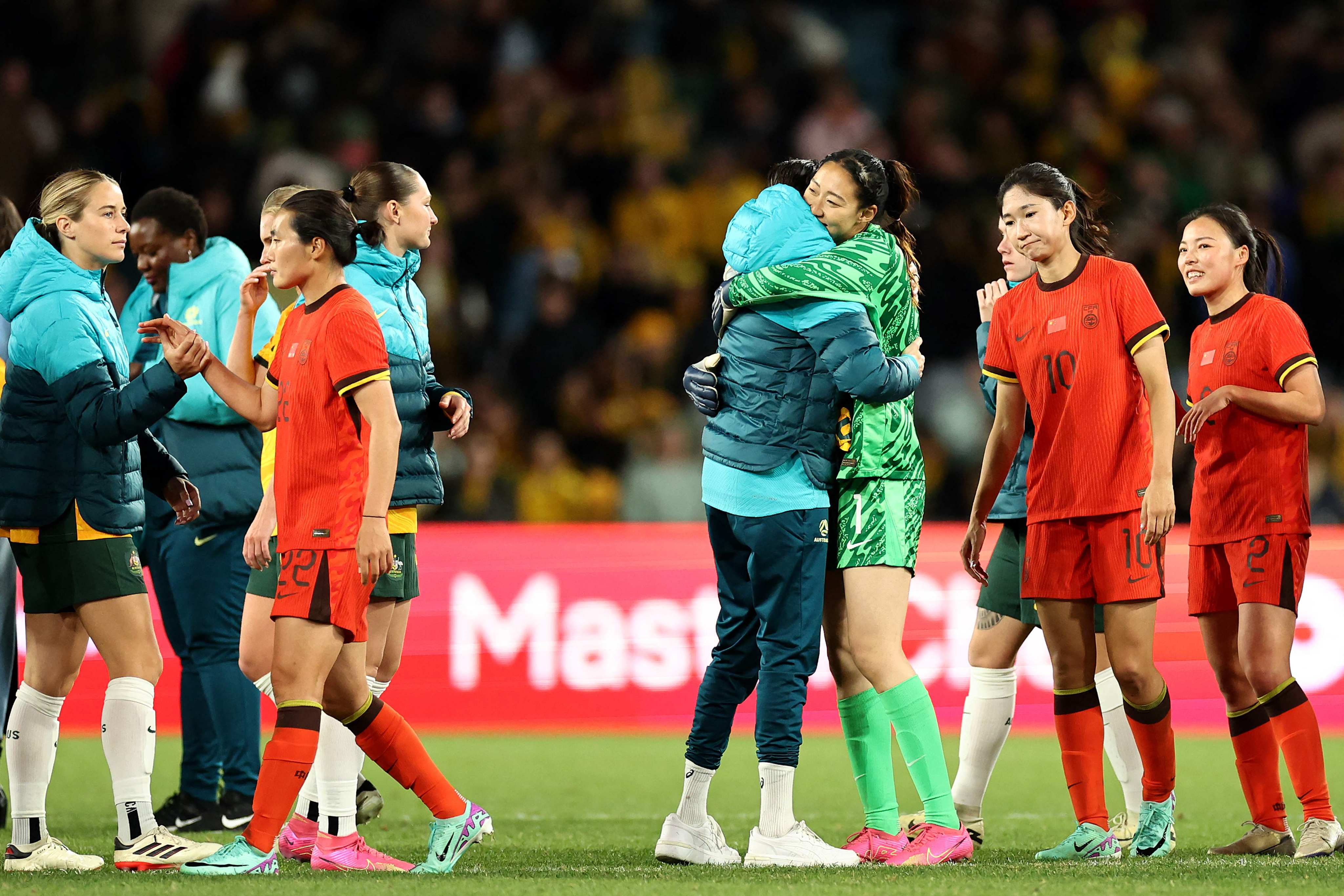 China were left disappointed after they went down 2-0 in their friendly with Australia. Photo: AFP