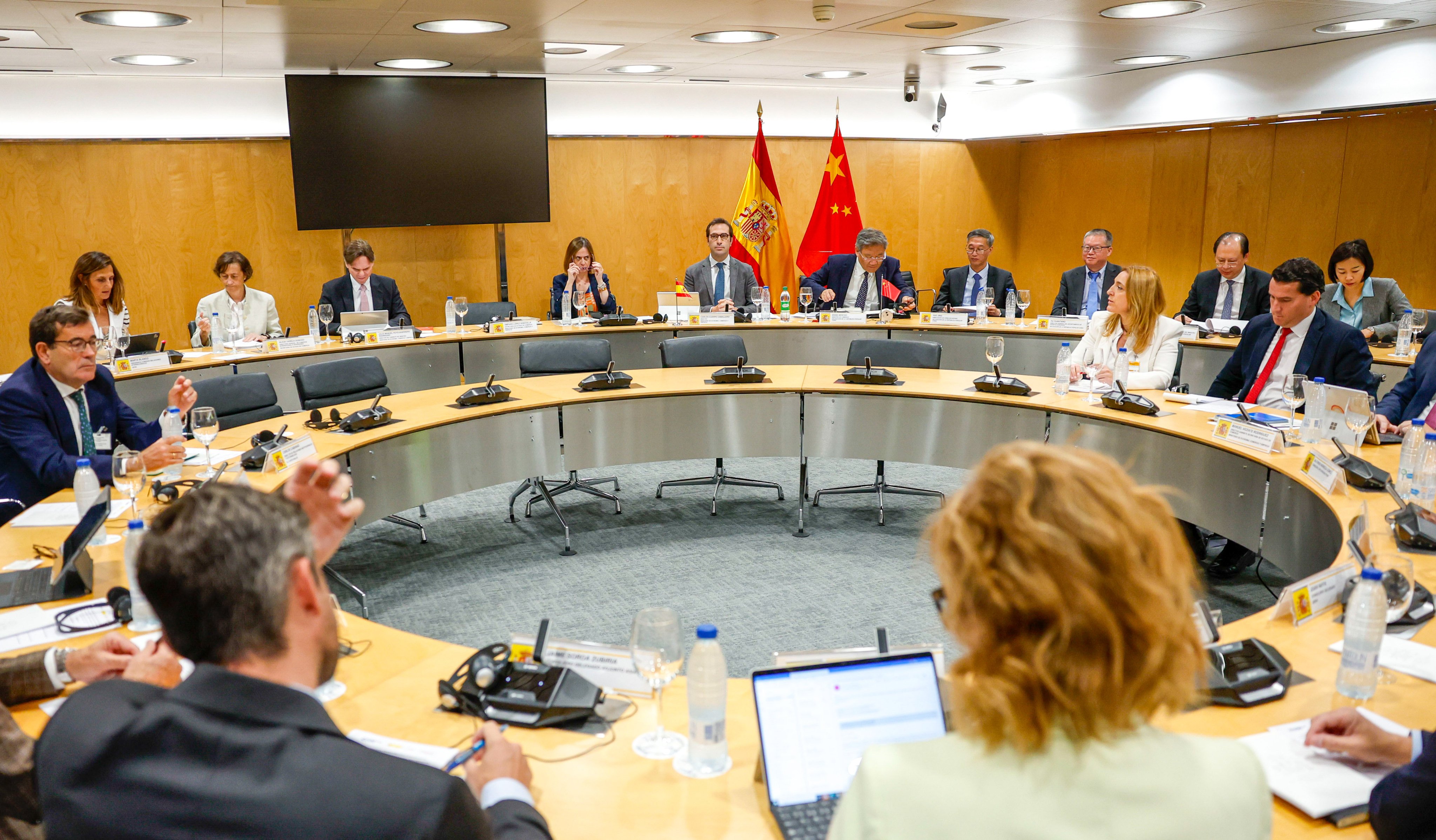 The 29th China-Spain Joint Economic and Industrial Cooperation Committee meeting took place on Monday. Photo: EPA-EFE